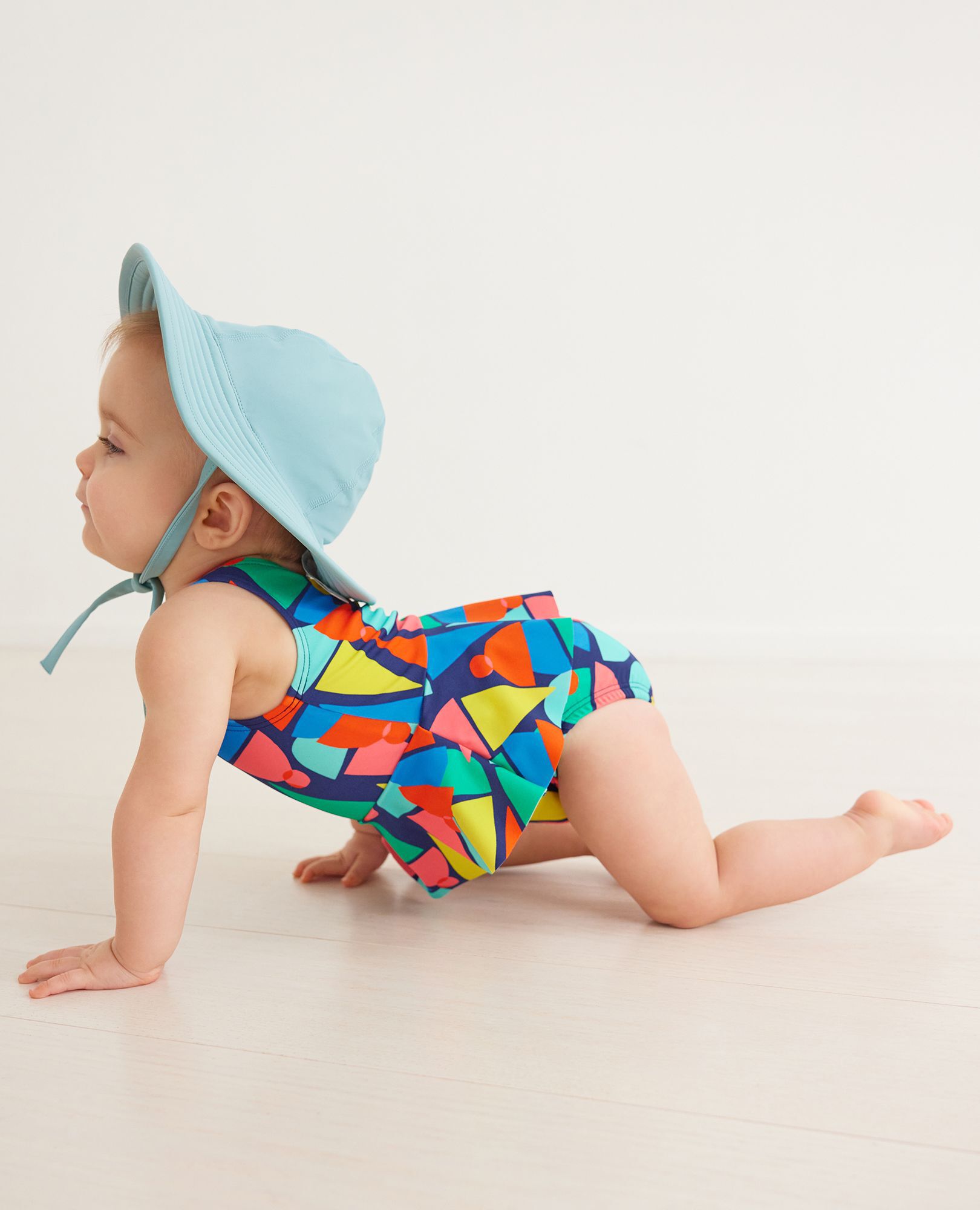 Baby Print Skirted One Piece Swimsuit
