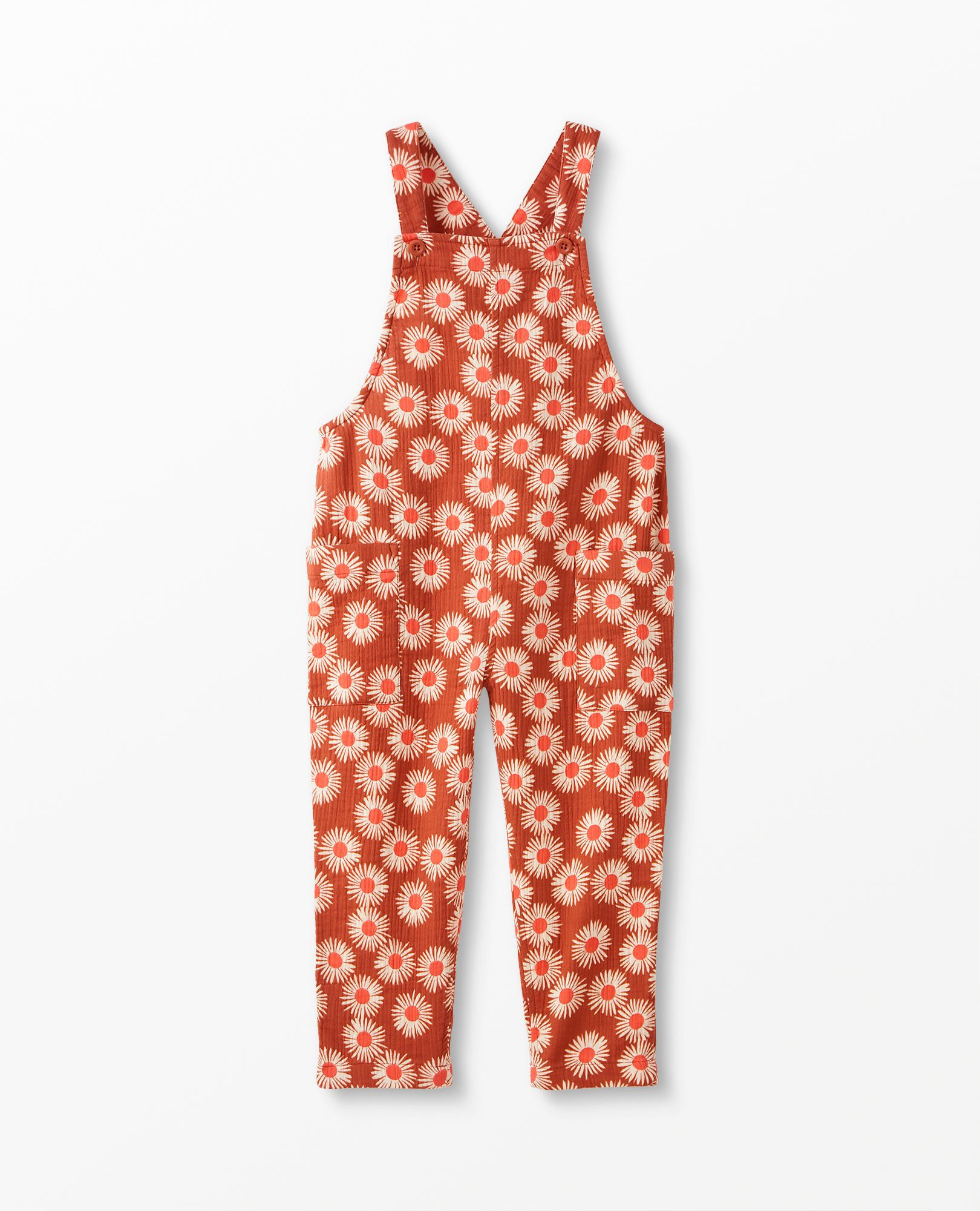 Print Muslin Overalls