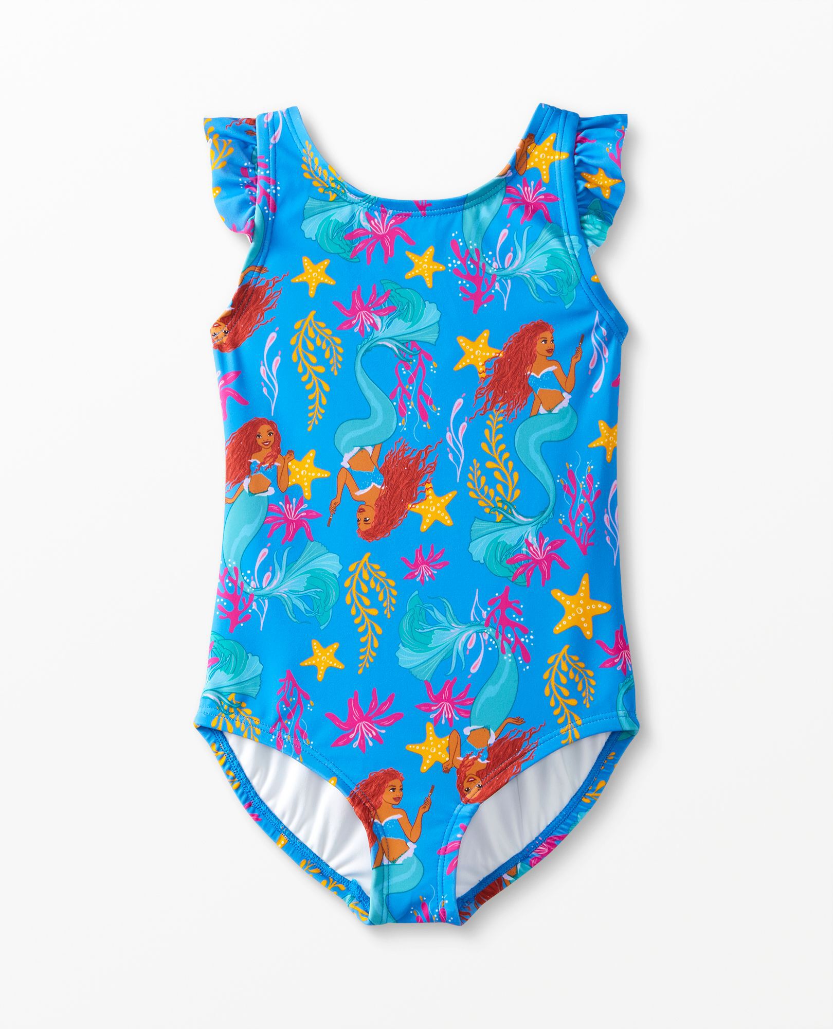 Disney's Little Mermaid Flutter Sleeve One Piece Swimsuit