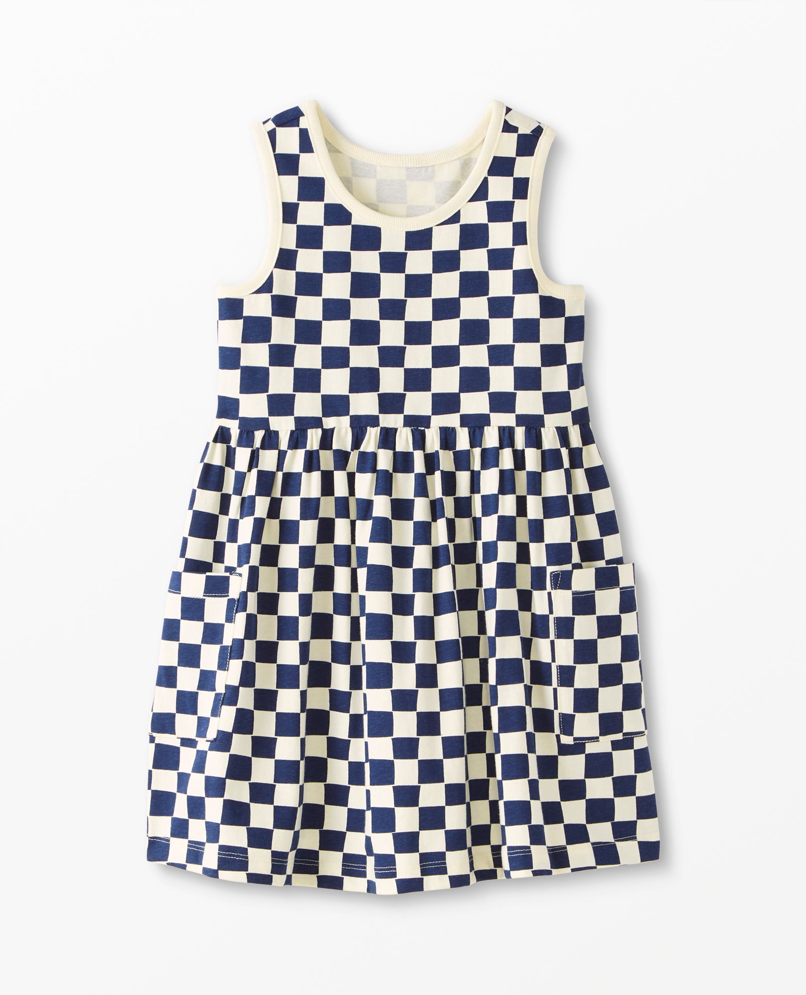 Sleeveless Print Pocket Dress