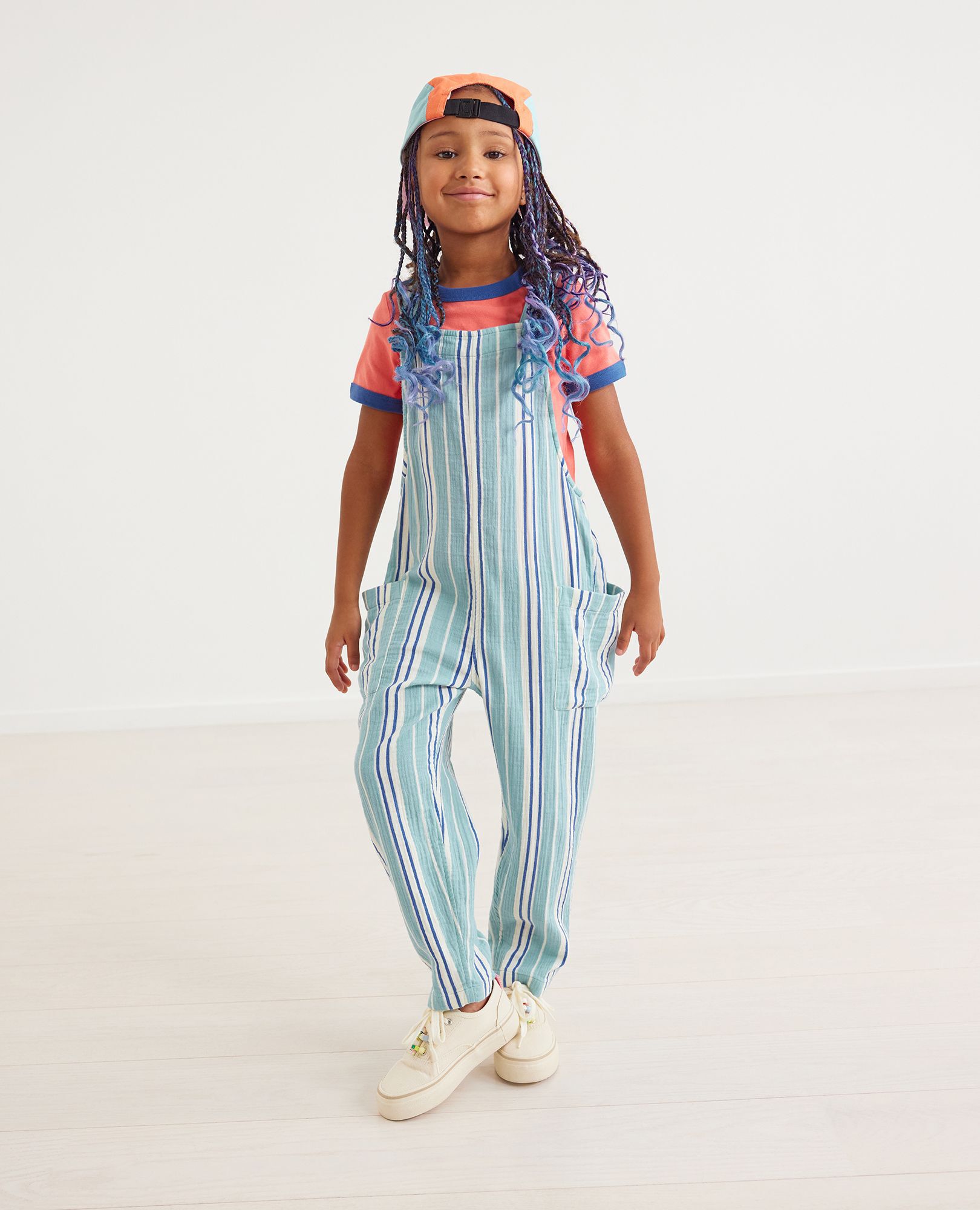 Print Muslin Overalls