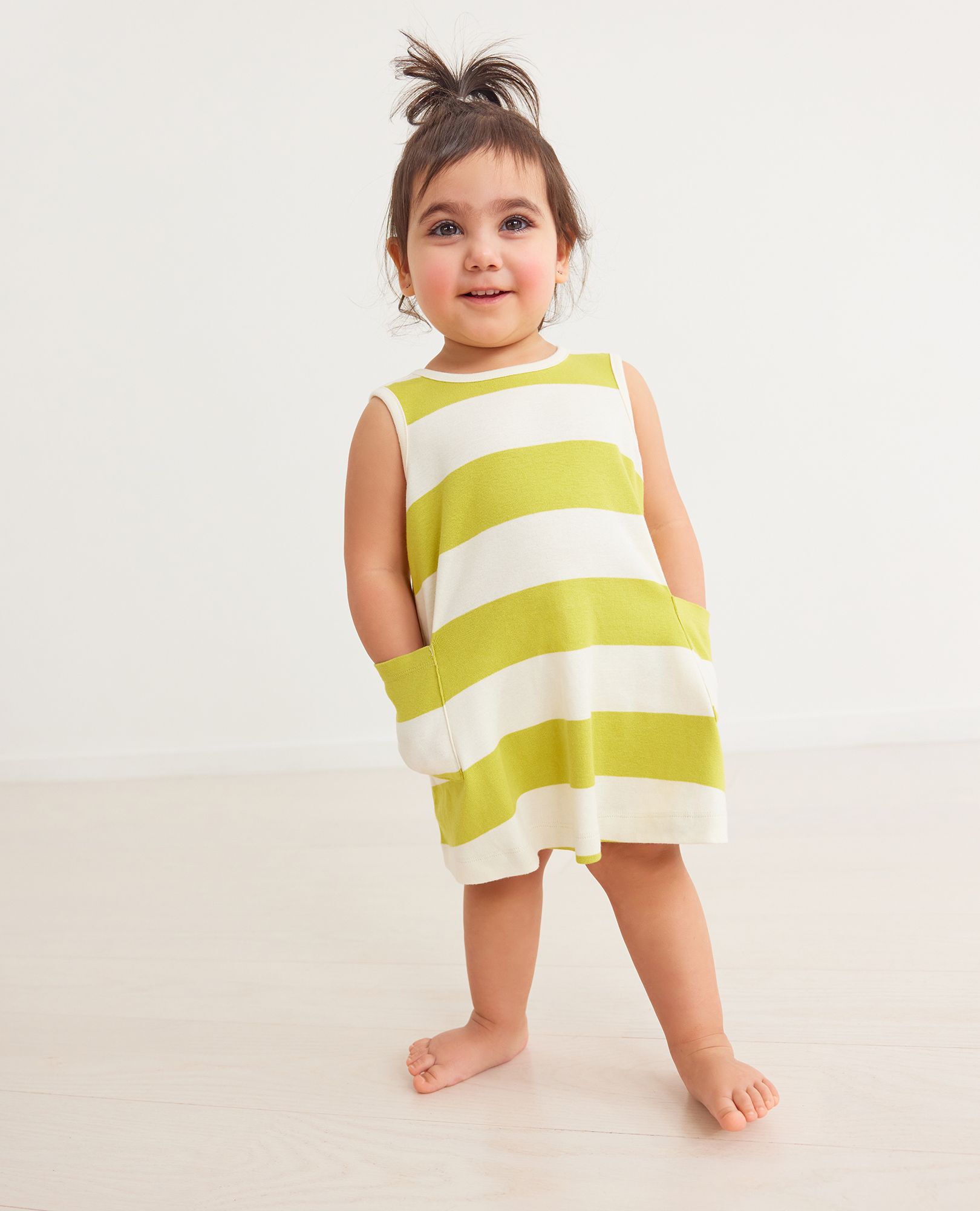 Baby Striped Pocket Dress & Bloomer Set