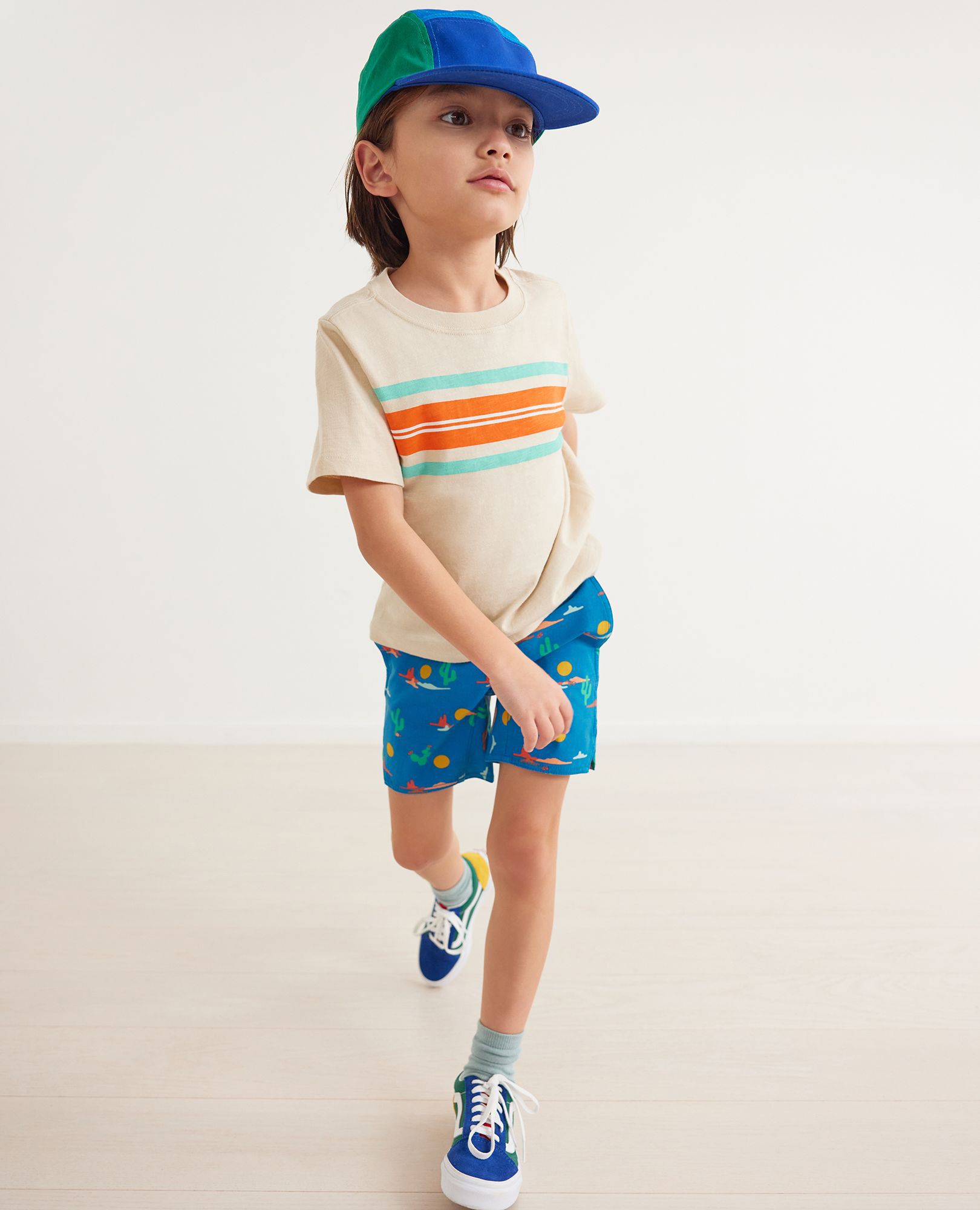 Striped Tee In Cotton Jersey