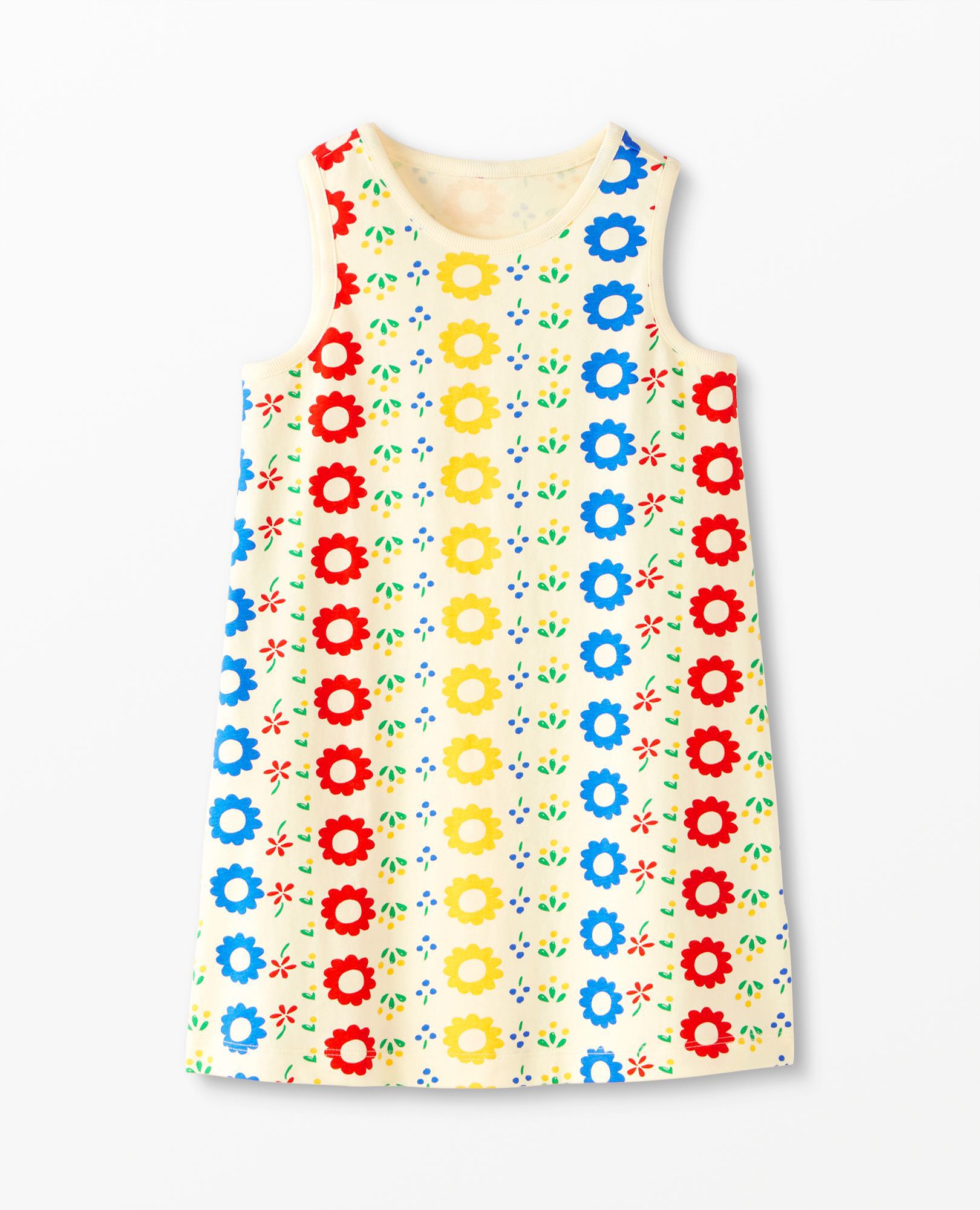 Sleeveless Print Tank Dress