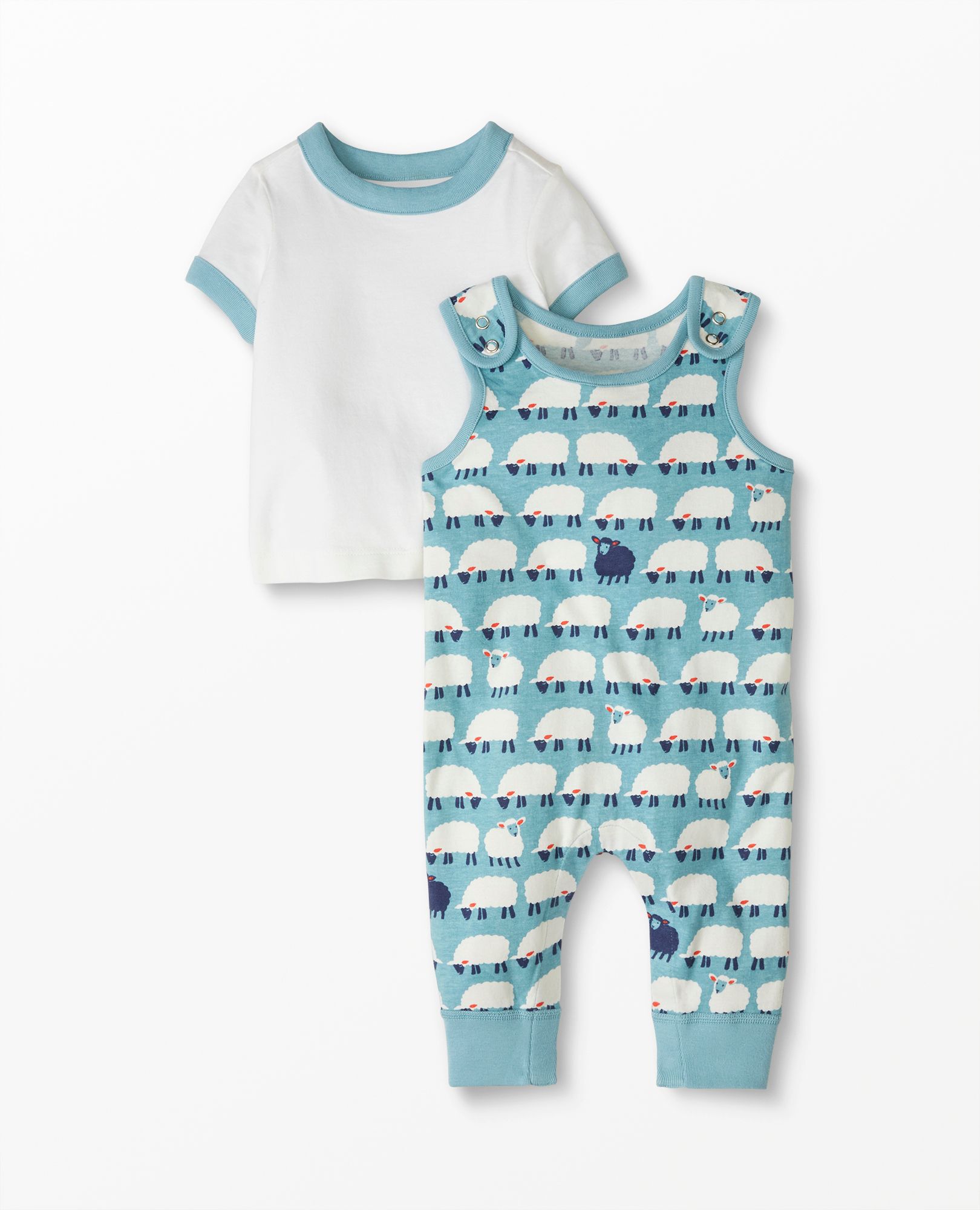 Baby Overalls & Tee Set