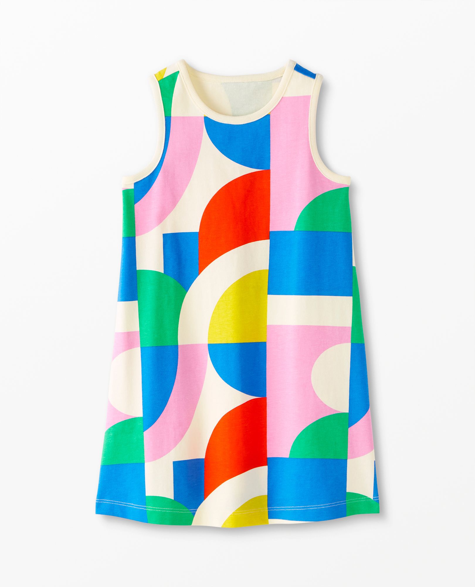Sleeveless Print Tank Dress