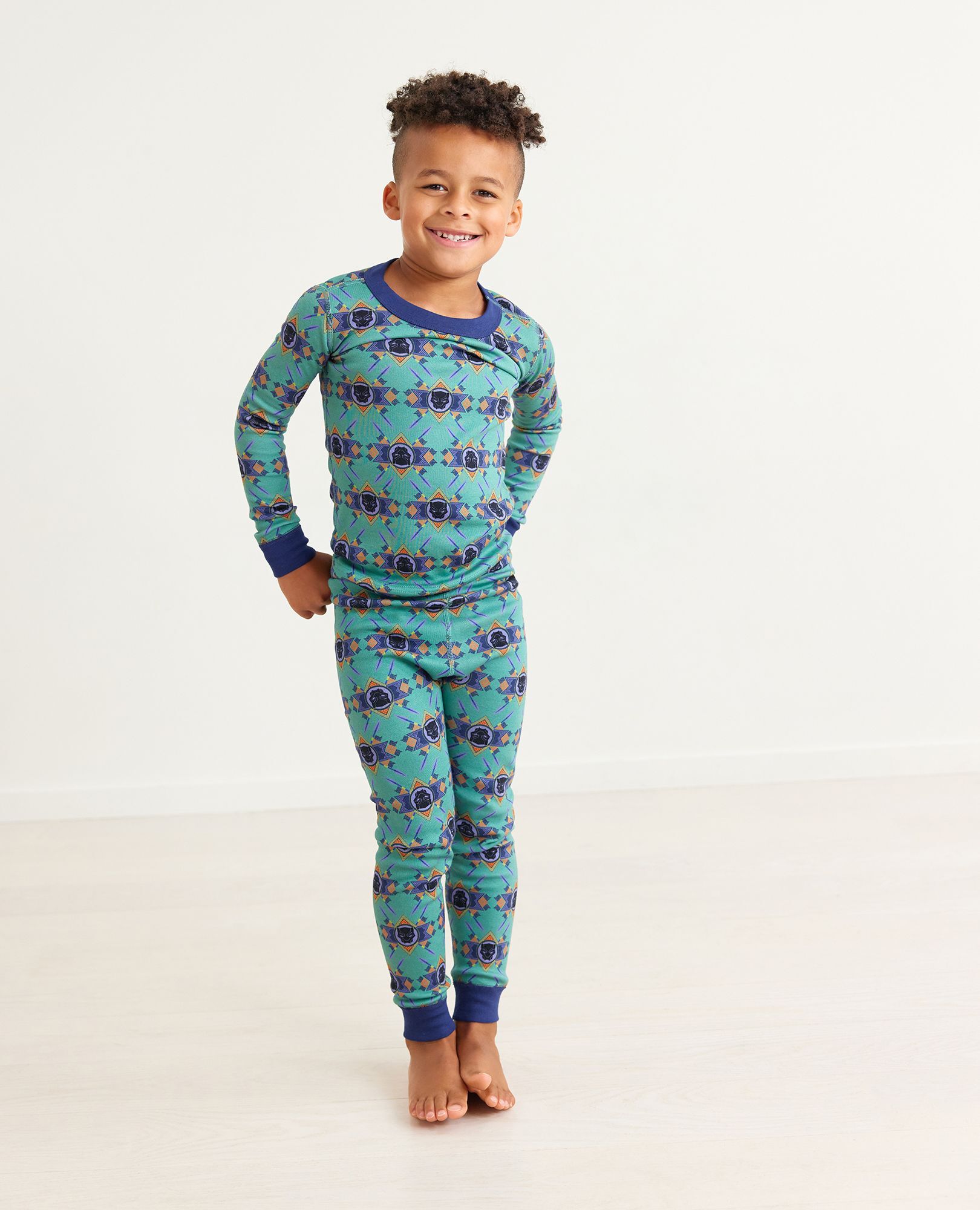 Marvel Black Panther Long John Pajama Set