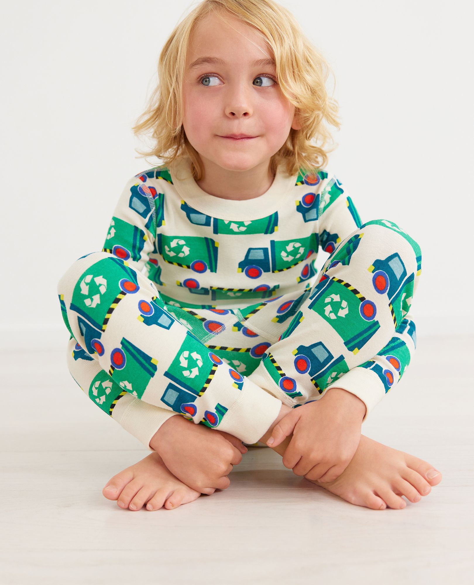 Earth Day Long John Pajama Set