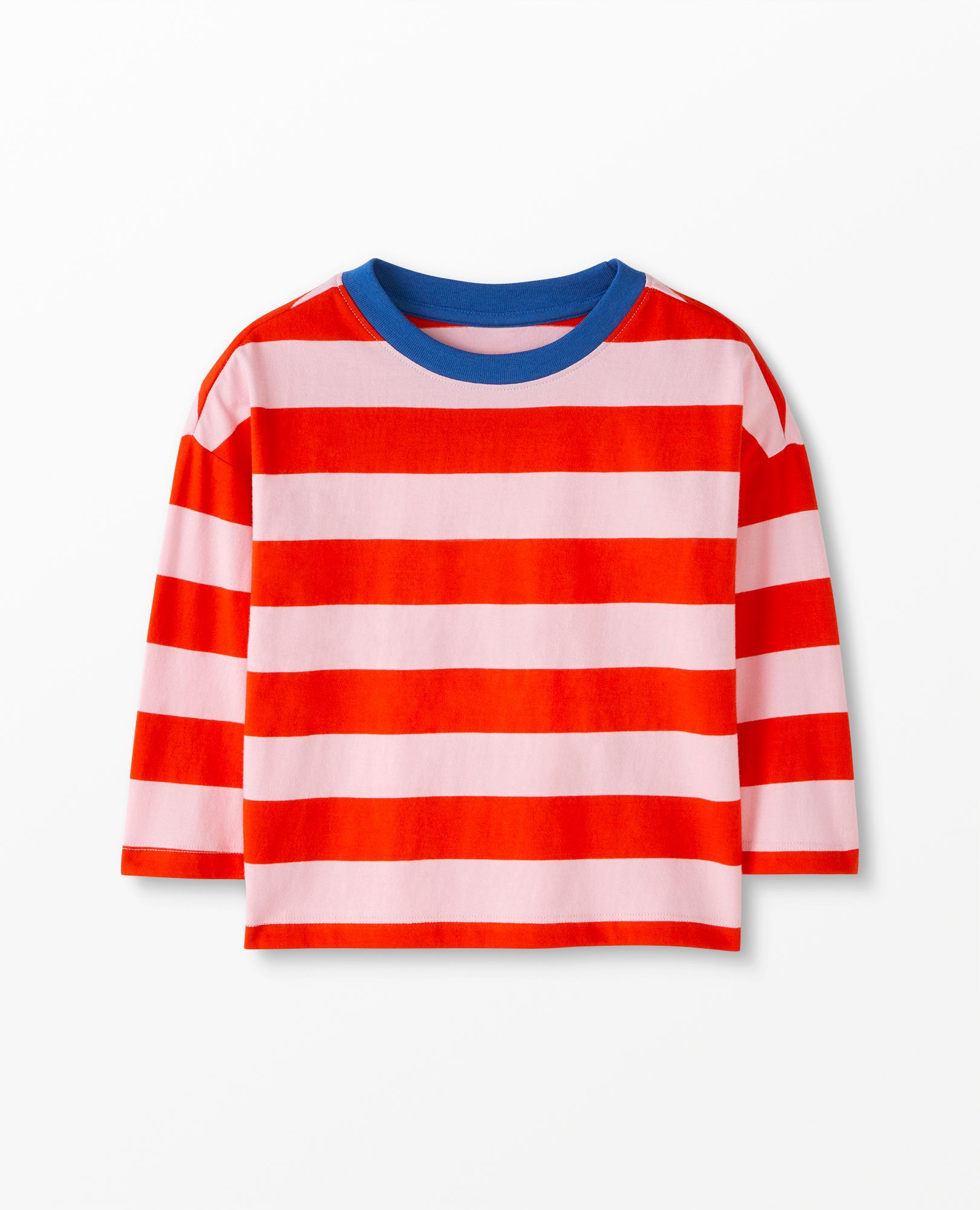 Striped Long Sleeve Boxy Tee
