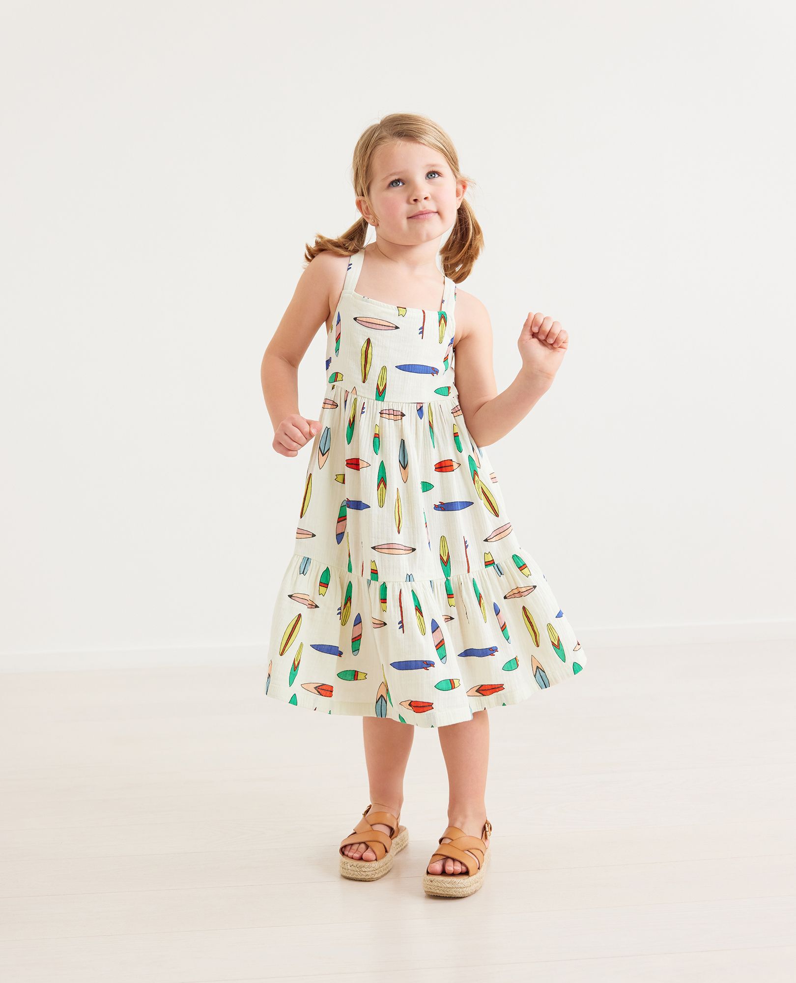 Print Muslin Twirl Dress