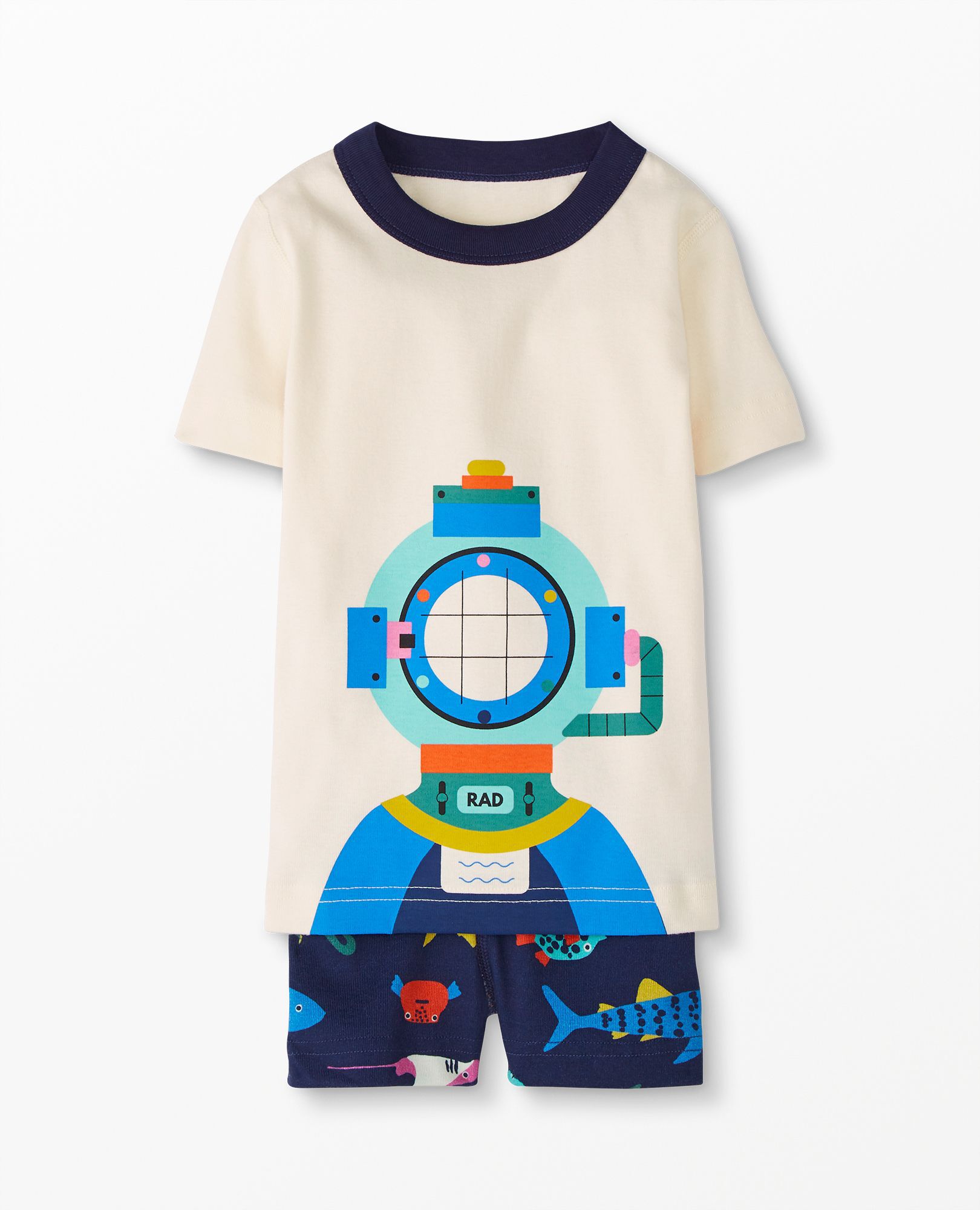 Summer Character Short John Pajama Set