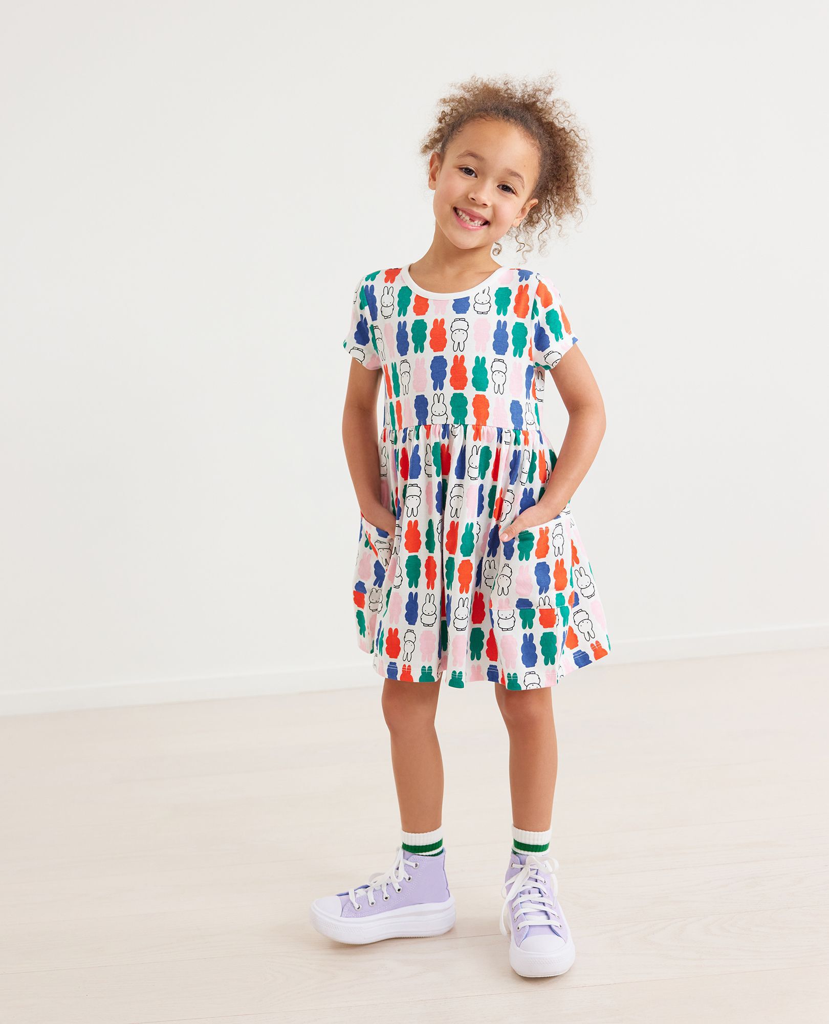 Miffy Print Pocket Dress