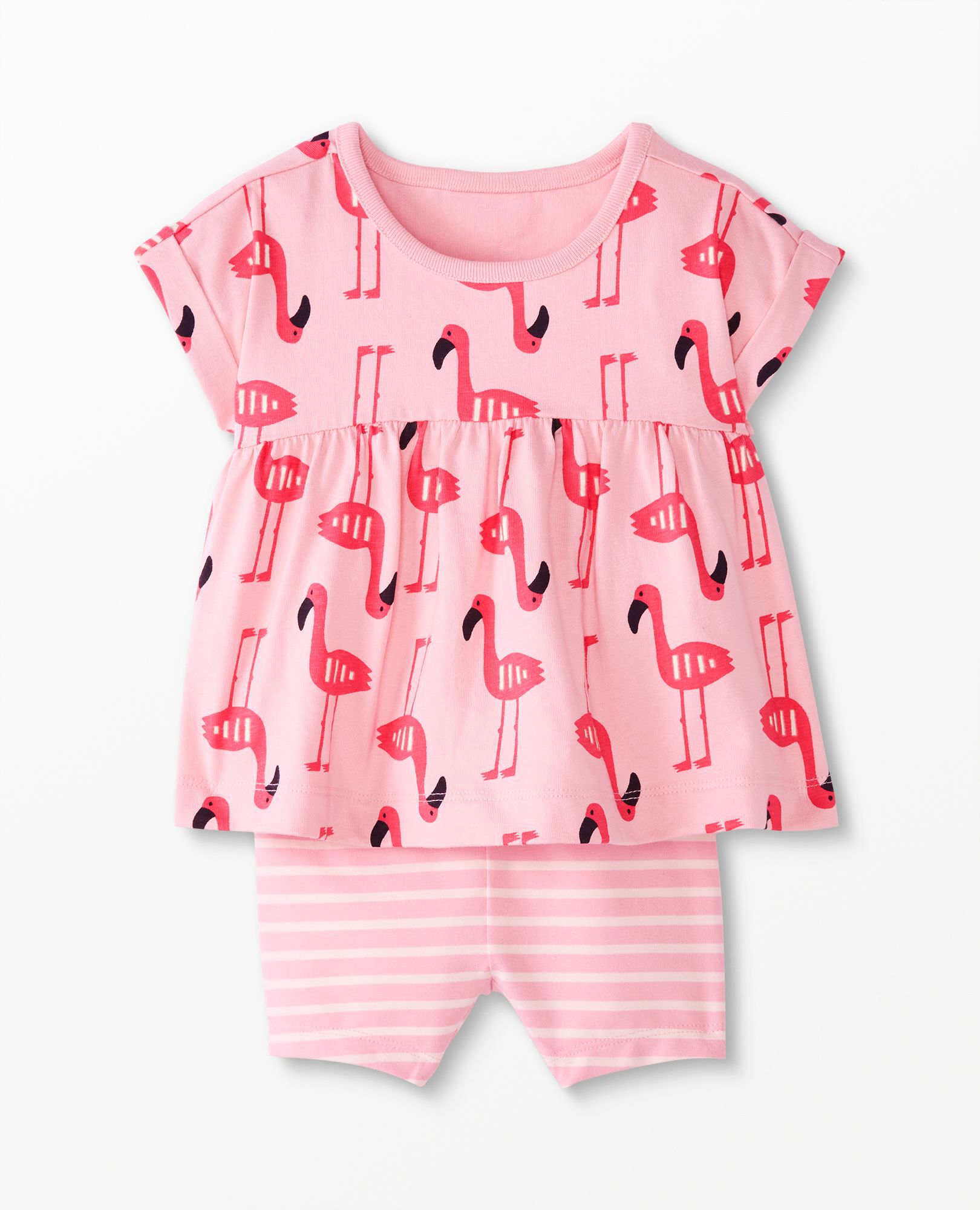 Baby Summer Tunic Dress & Biker Short Set
