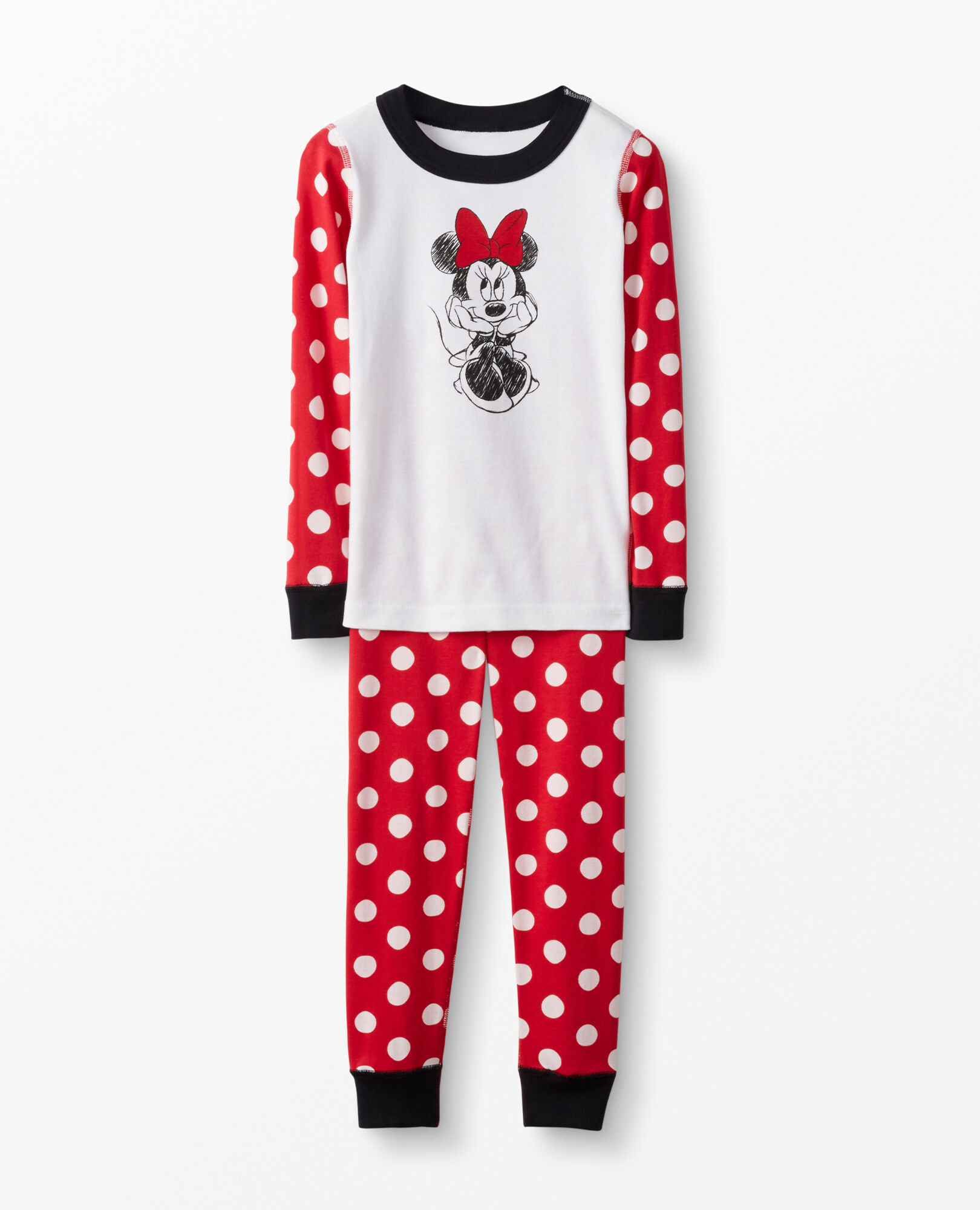 Disney Minnie Mouse Dot Long John Pajama Set