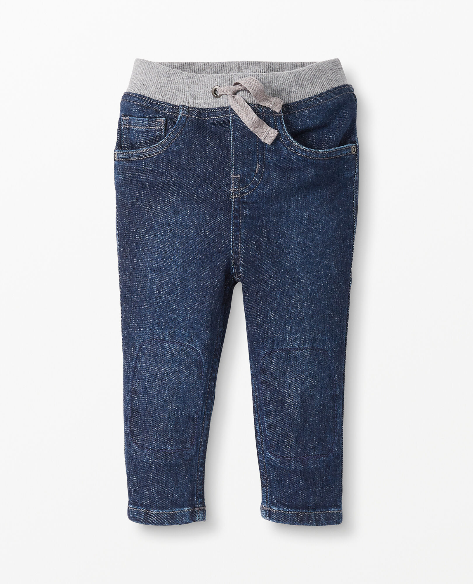 Pull-On Double Knee Slim Jeans
