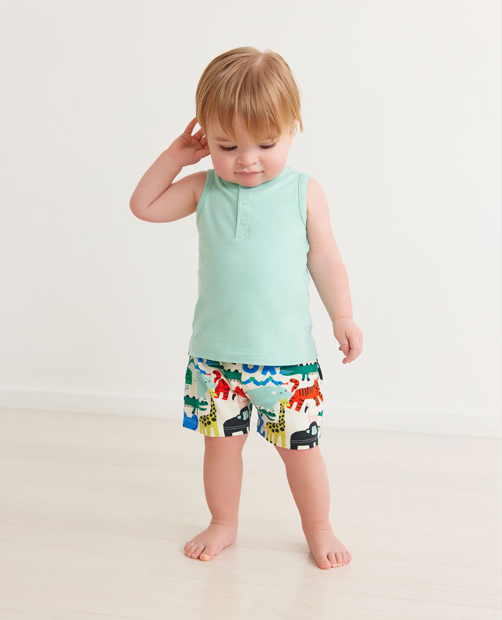 Baby Tank Top In Cotton Jersey
