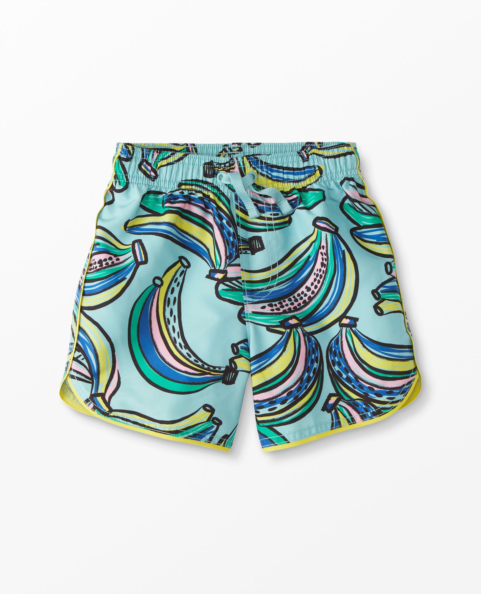Print Dolphin Vent Swim Trunks