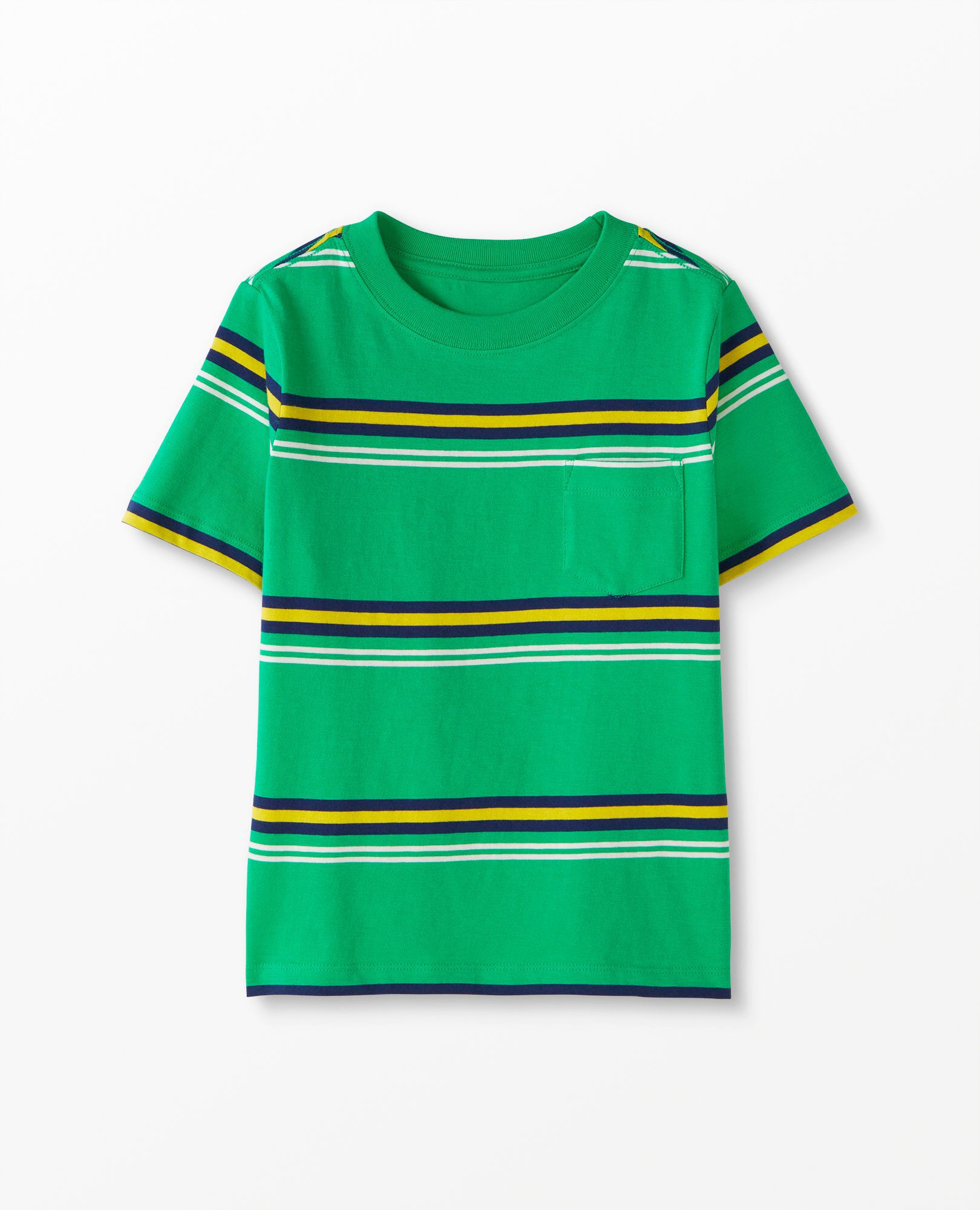 Bright Basics Striped Pocket Tee