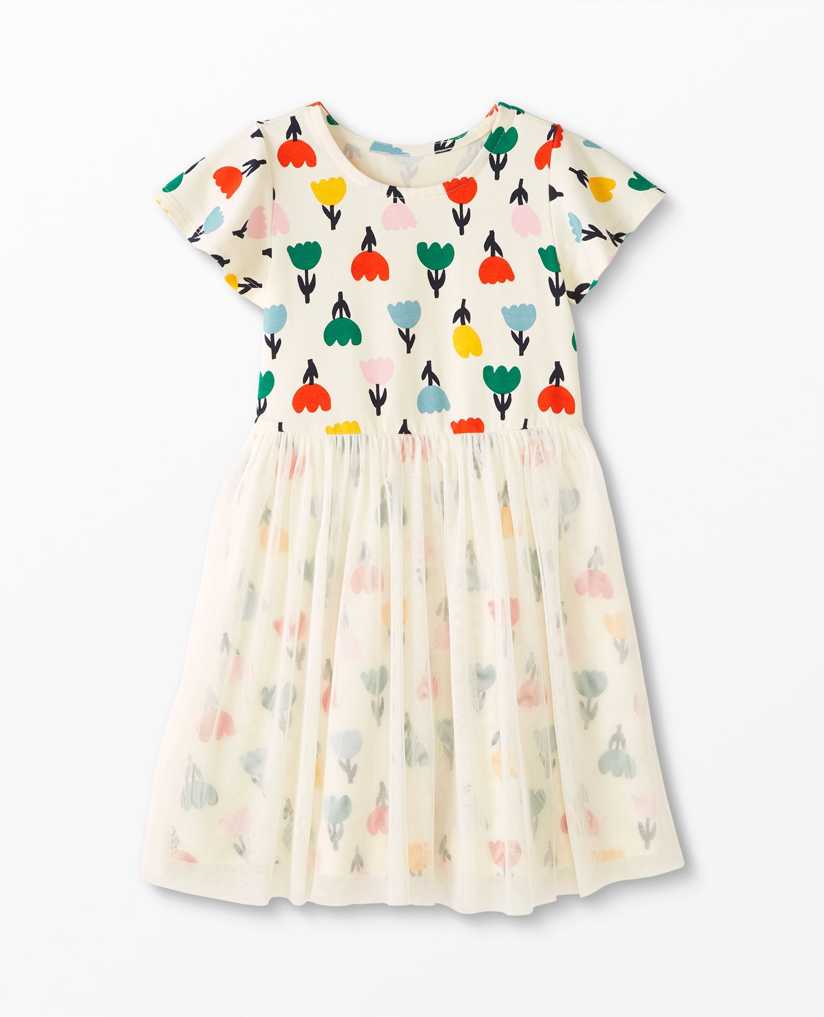 Print Tulle Dress