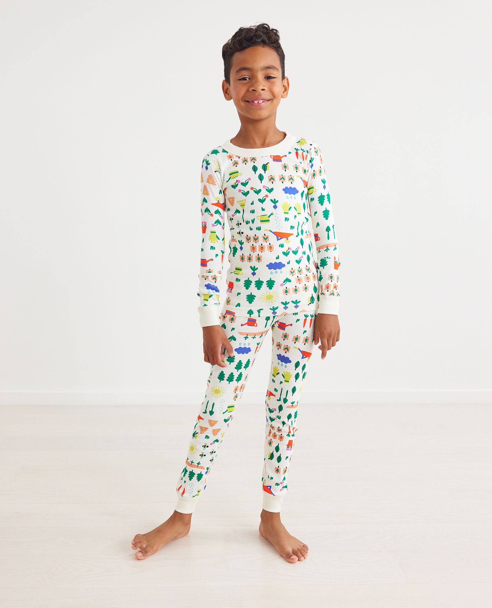 Earth Day Long John Pajama Set