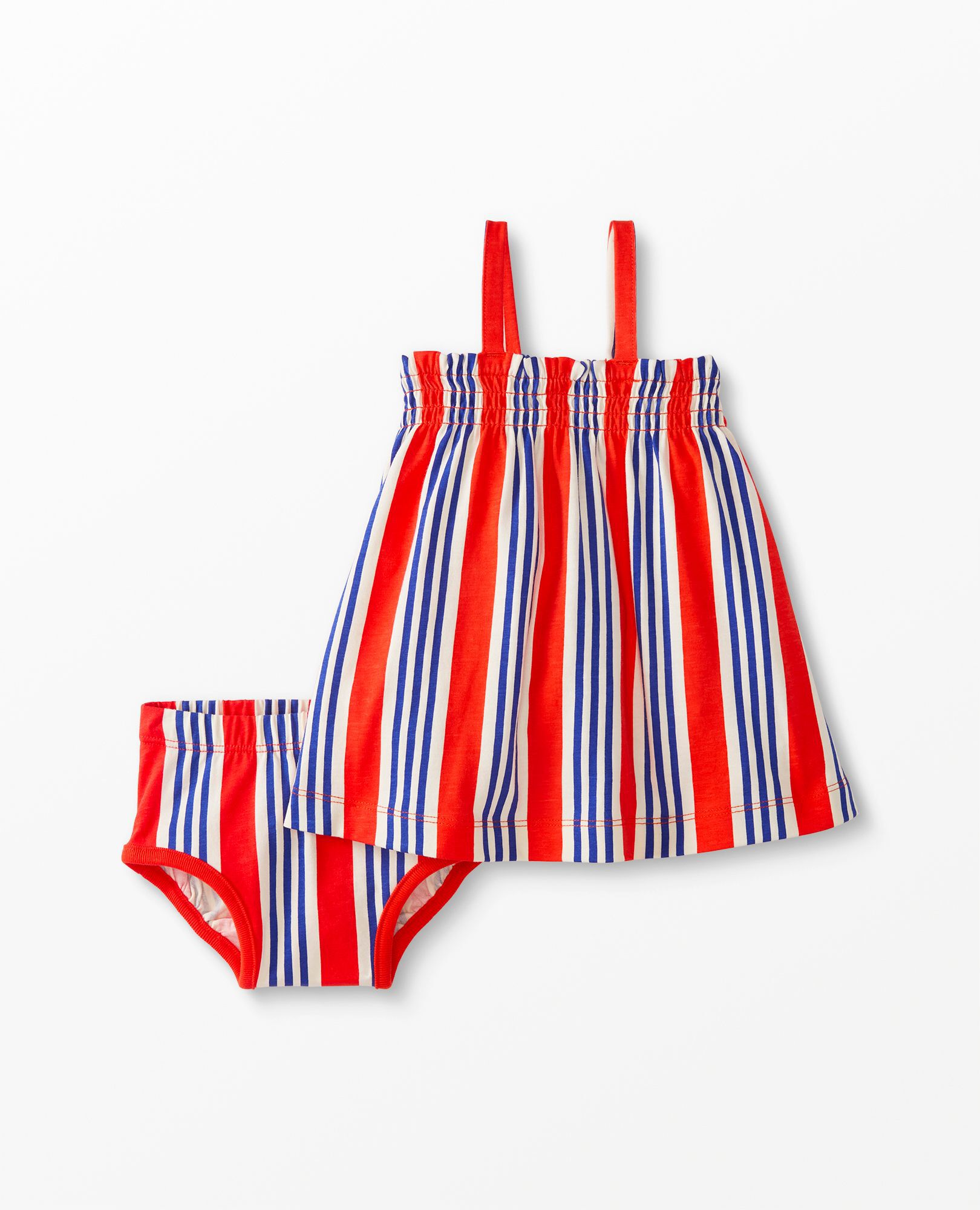 Baby Summer Smocked Dress & Bloomer Set