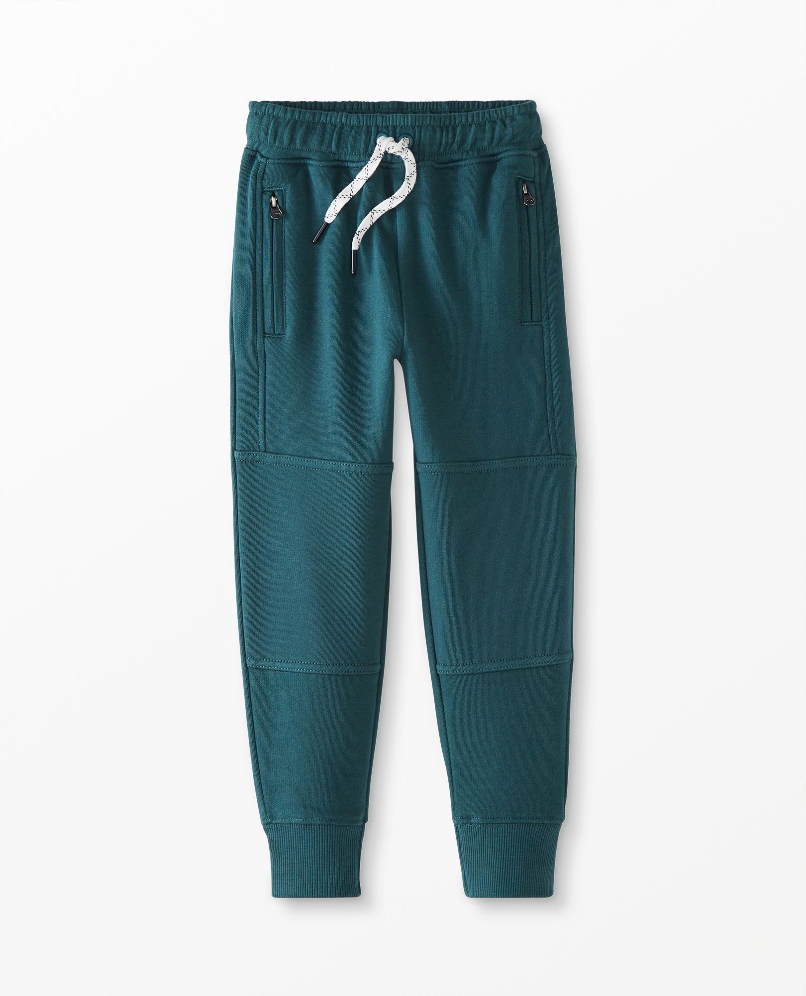 Double Knee Slim Sweatpants In French Terry