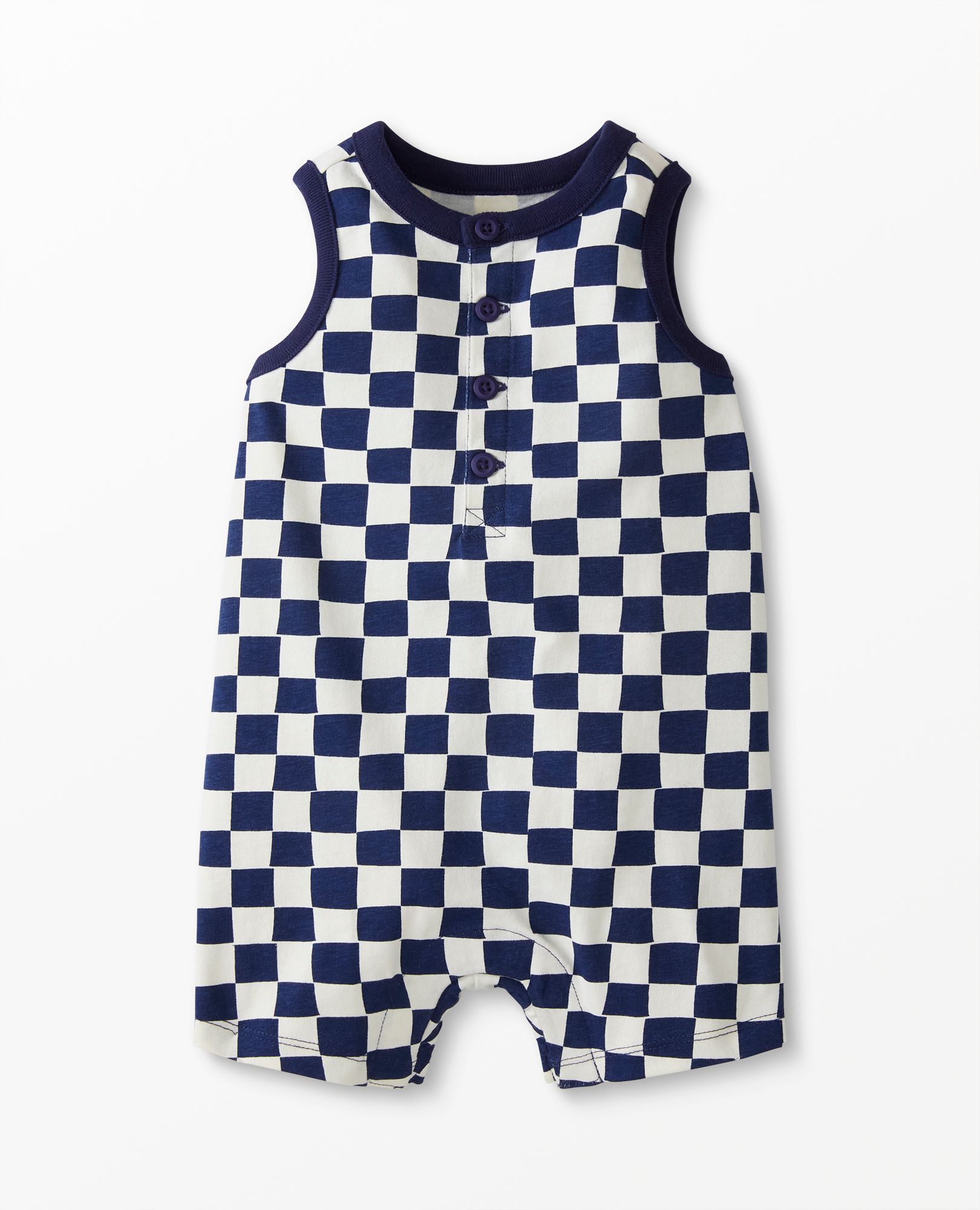 Baby Print Sleeveless Shortie Romper