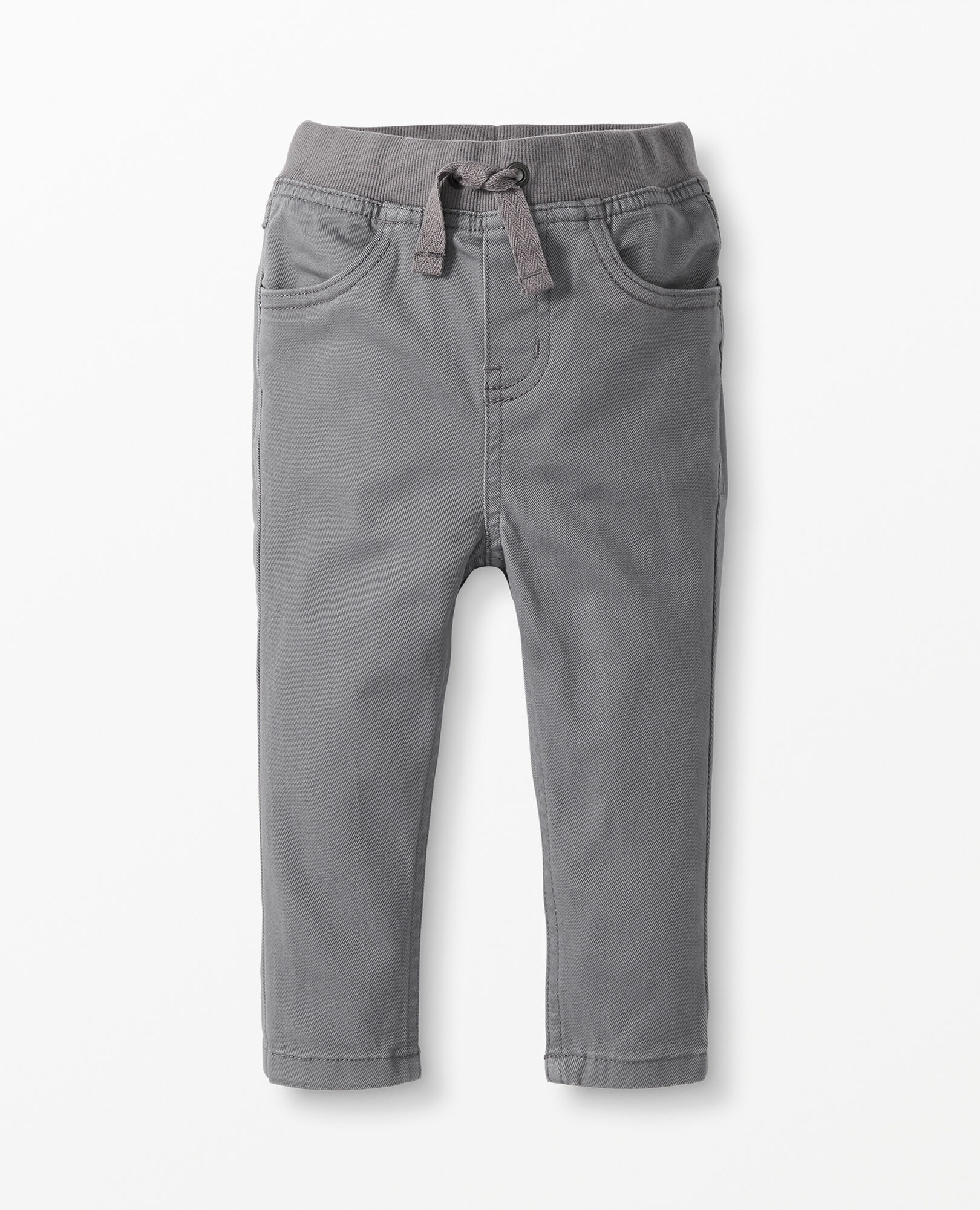 Pull-On Slim Pants In Stretch Twill