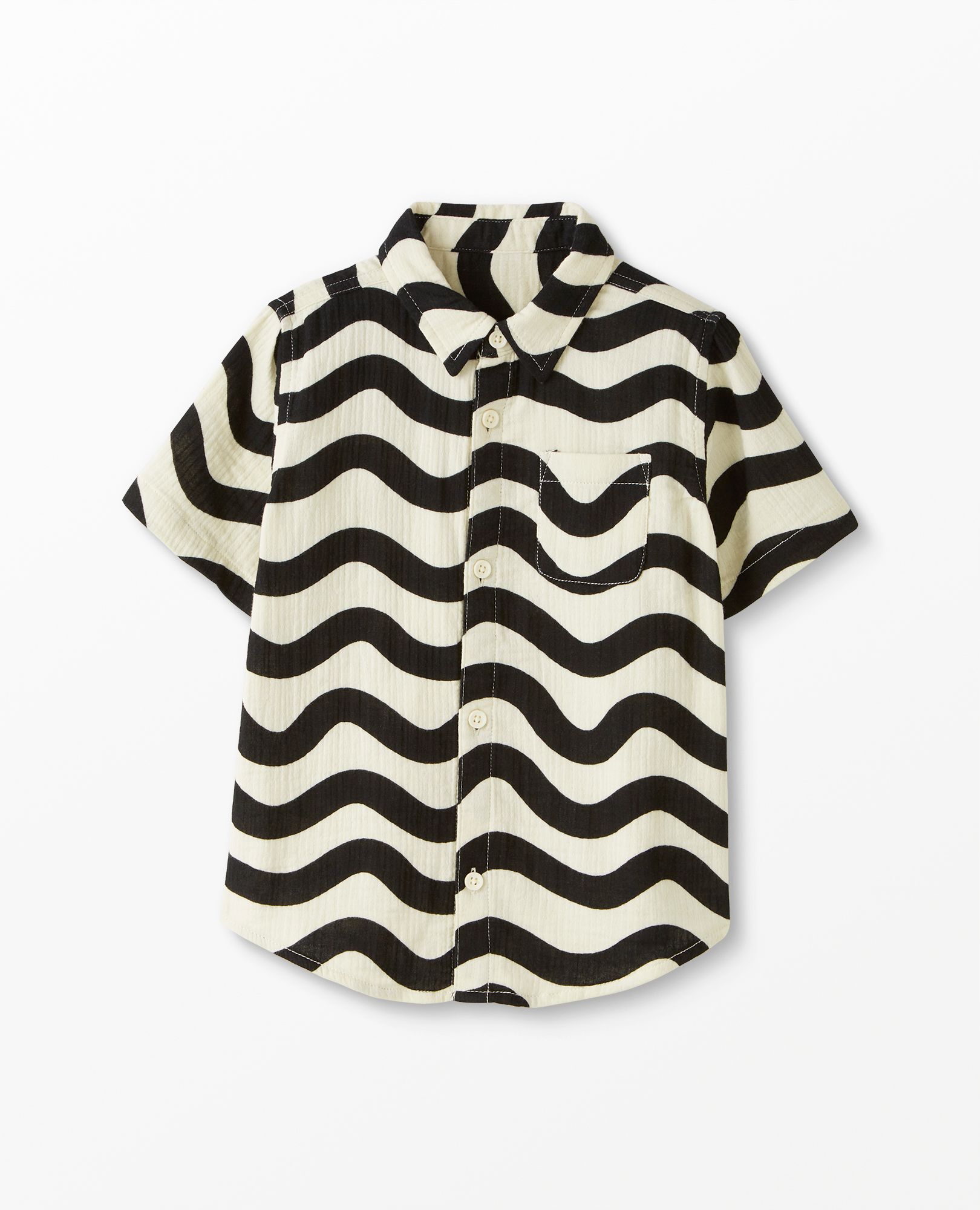 Muslin Short Sleeve Button Up