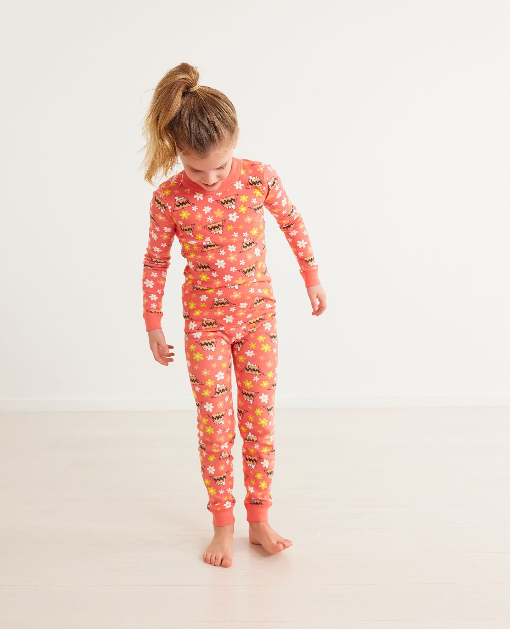 Peanuts Camp Long John Pajama Set