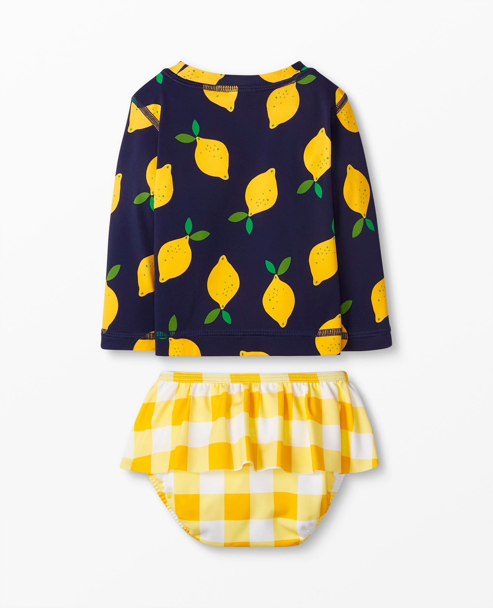 Baby Rash Guard & Skirted Bikini Bottom Set