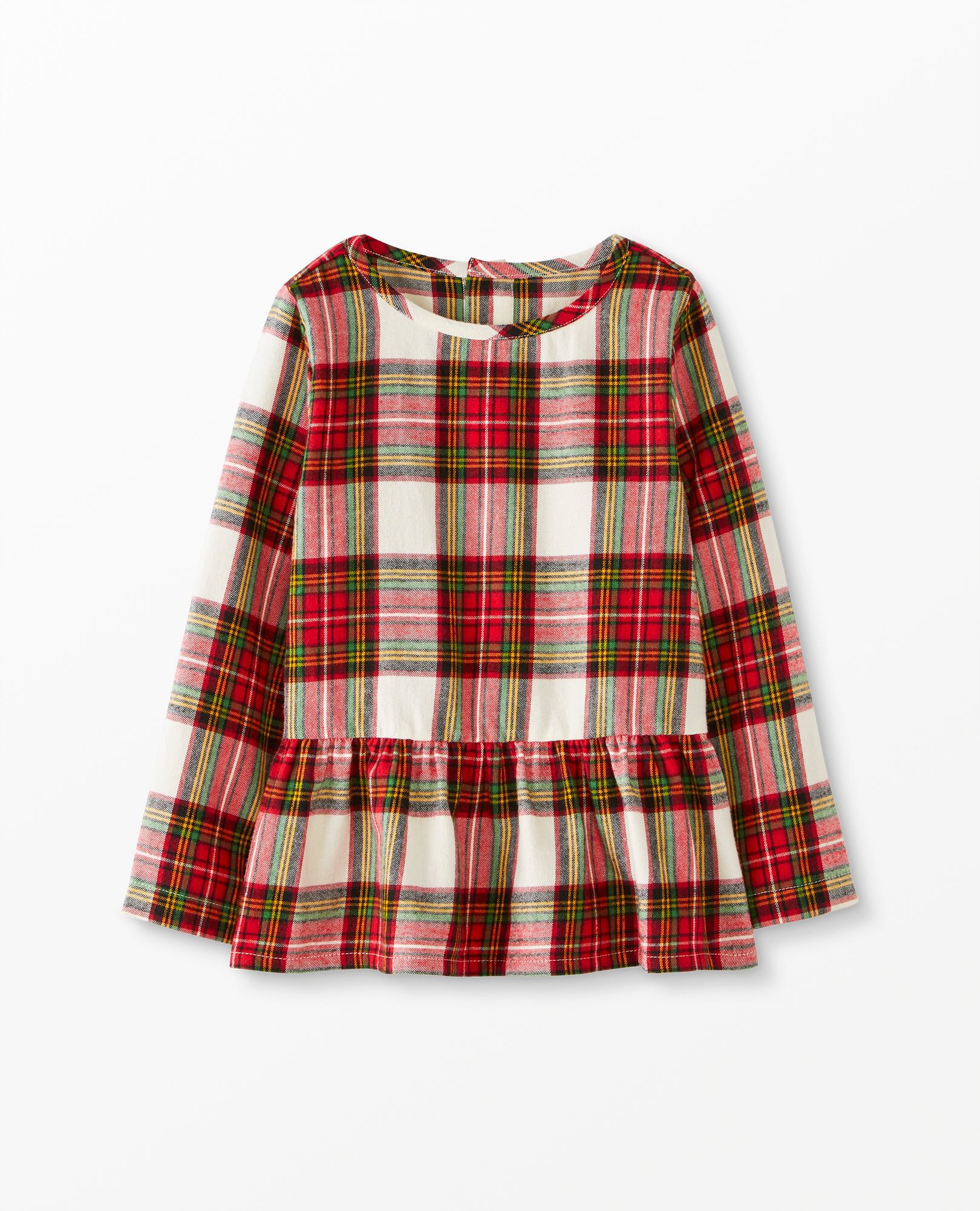 Flannelette Peplum Top
