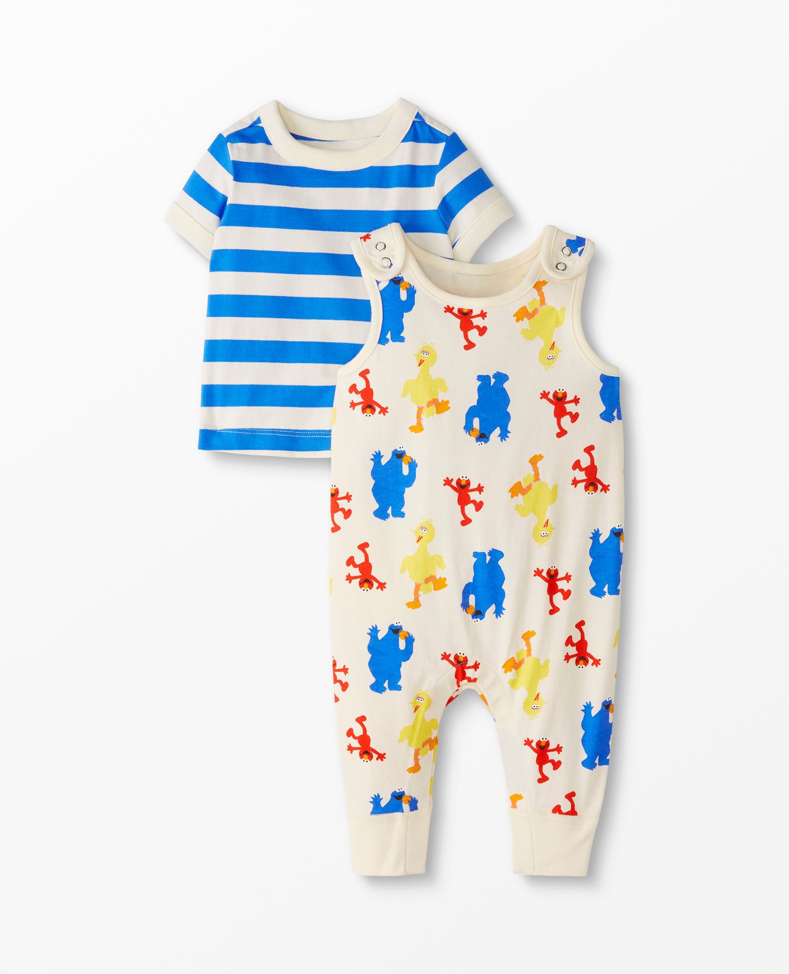 Baby Sesame Street Overalls & Tee Set