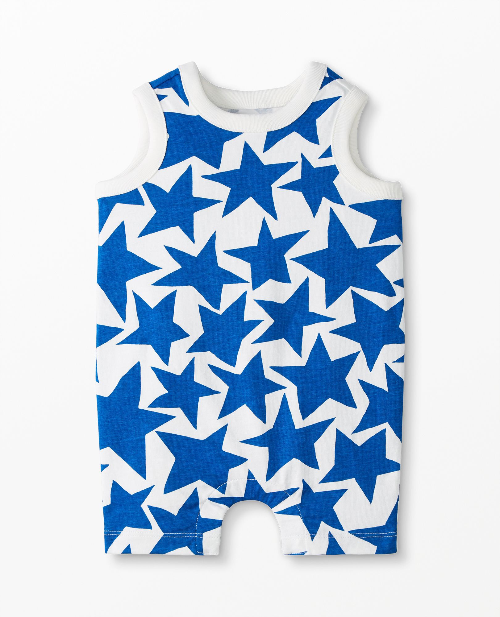 Baby 4th of July Tank Romper In Organic Cotton