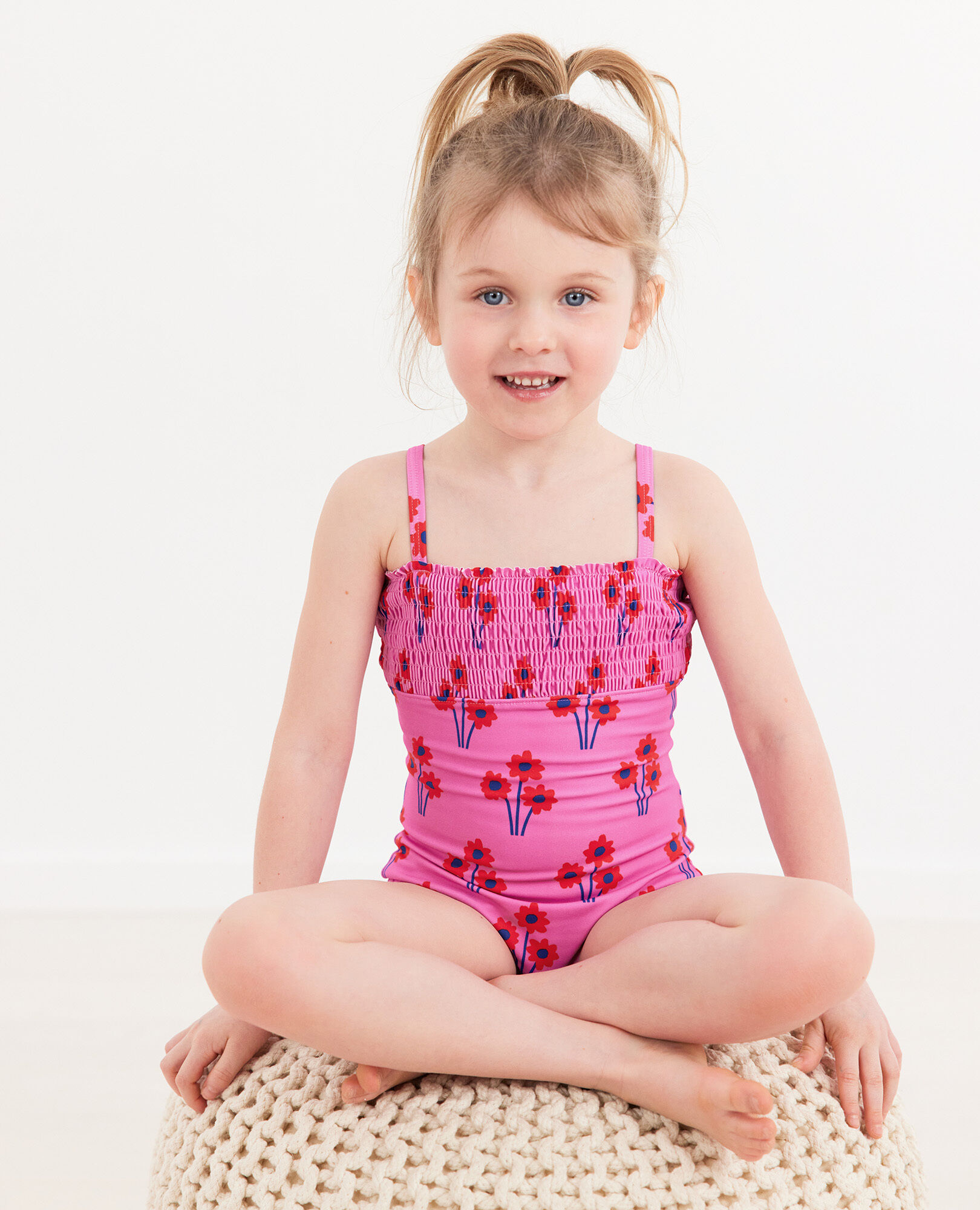 Smocked One Piece Suit