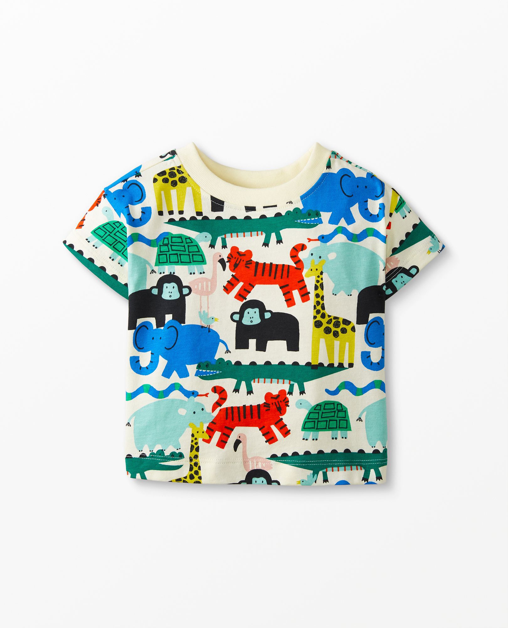 Baby Print Tee In Cotton Jersey
