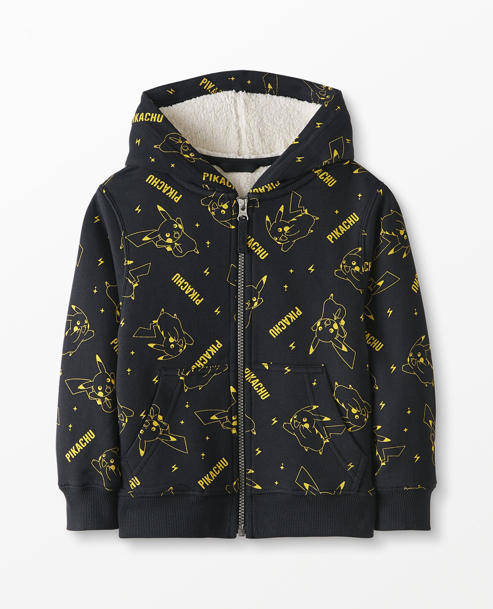 Pokémon Faux Shearling Hoodie In French Terry