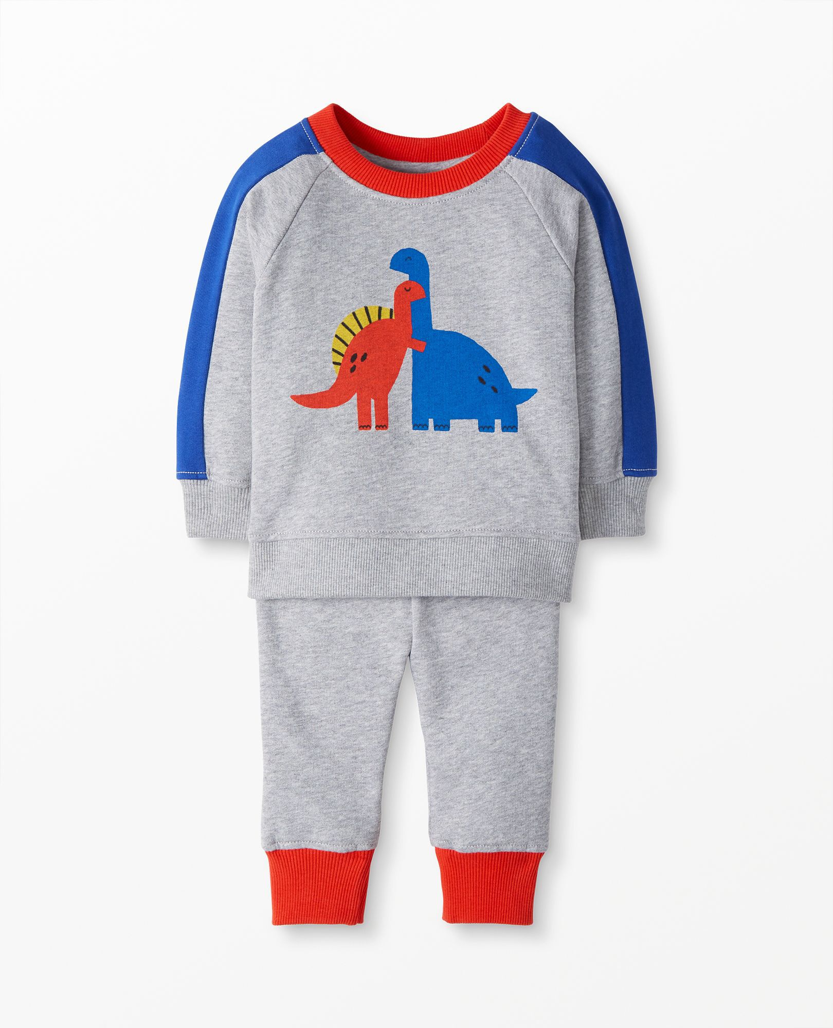 Baby Top & Pant Set In French Terry