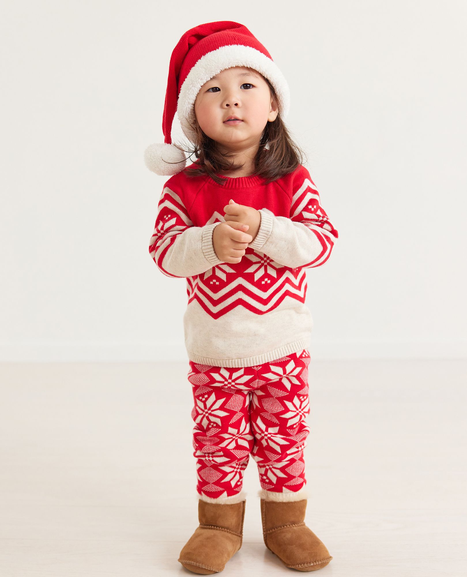 Baby Holiday Sweater Knit Top & Legging Set
