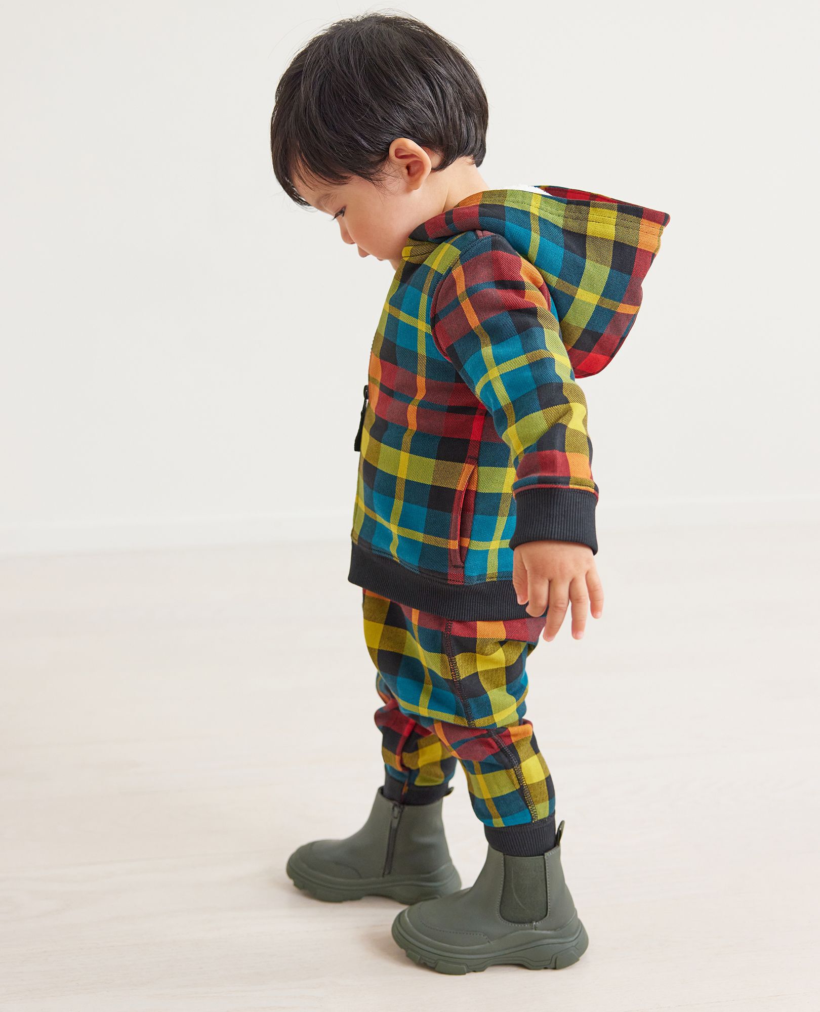 Baby Print Faux Shearling Lined Hoodie