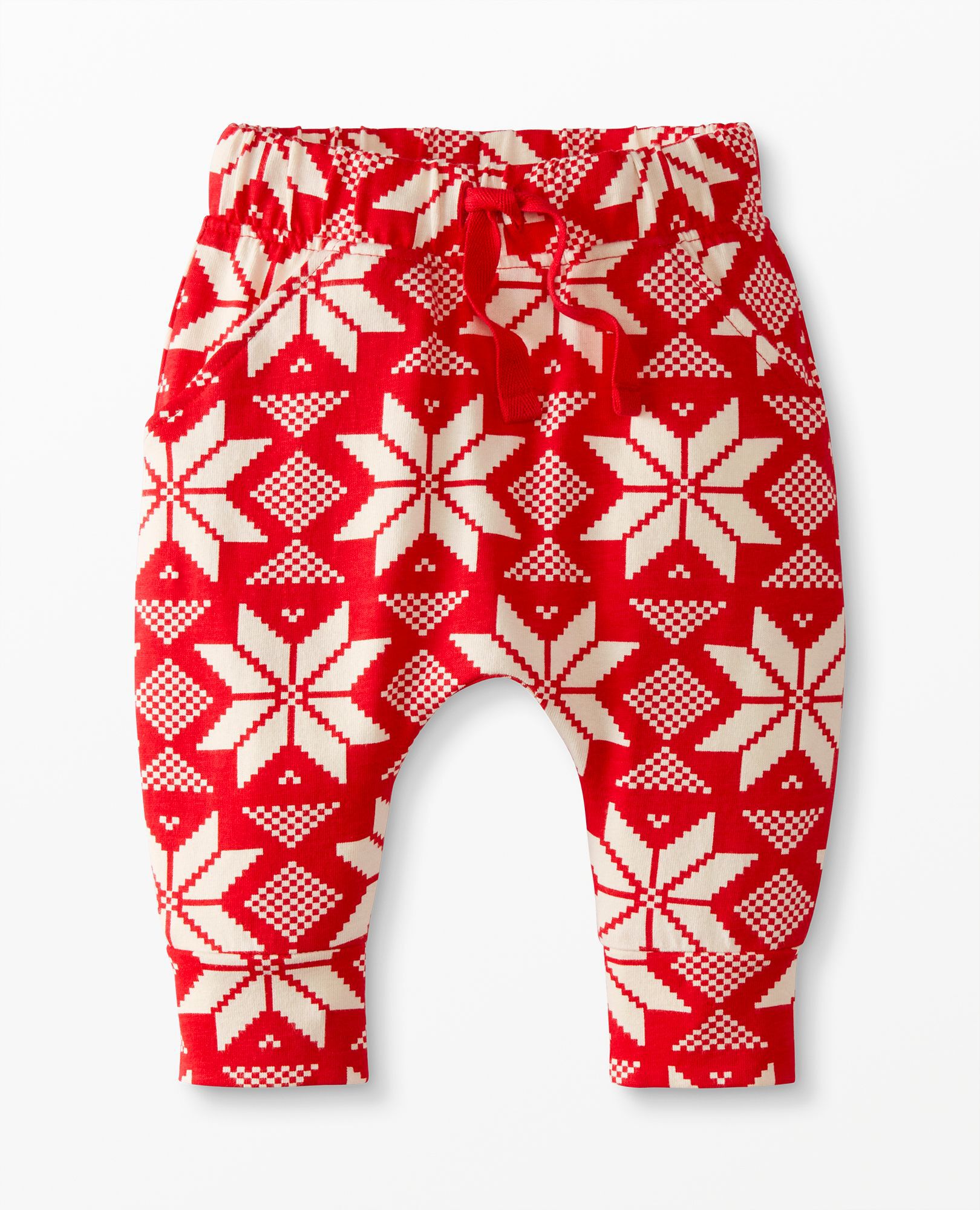 Baby Print Knit Jogger In Combed Cotton