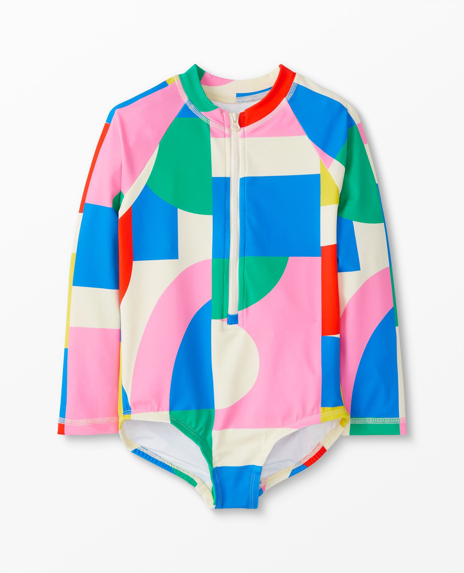 Print Rash Guard One Piece Swimsuit