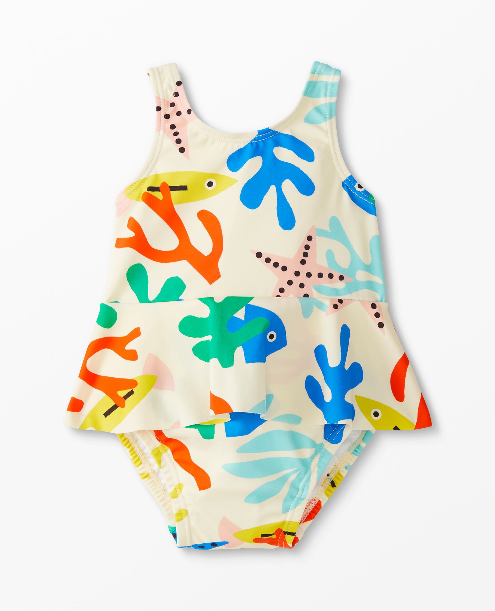 Baby Print Skirted One Piece Swimsuit