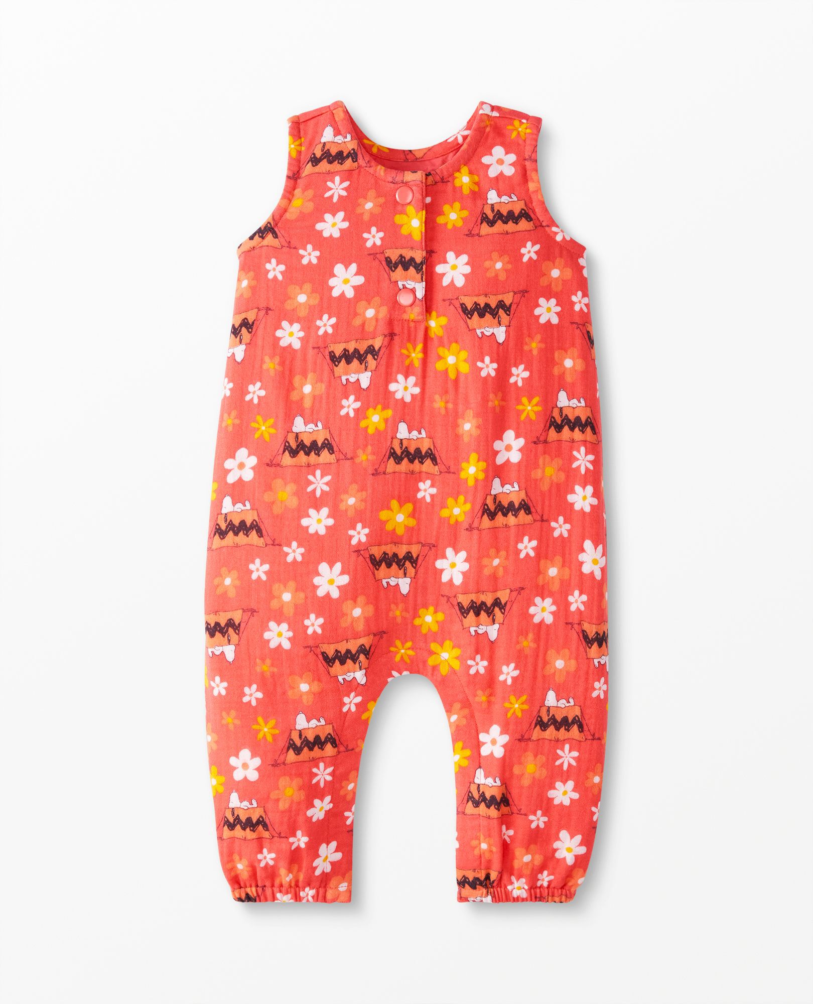 Baby Peanuts Camp Muslin Romper