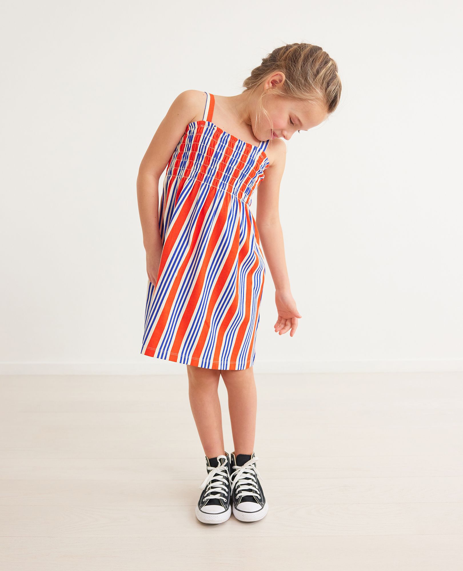 Print Smocked Dress