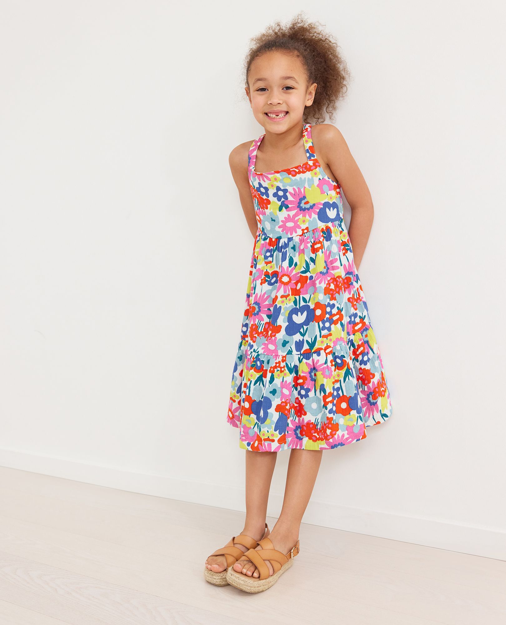Print Muslin Twirl Dress