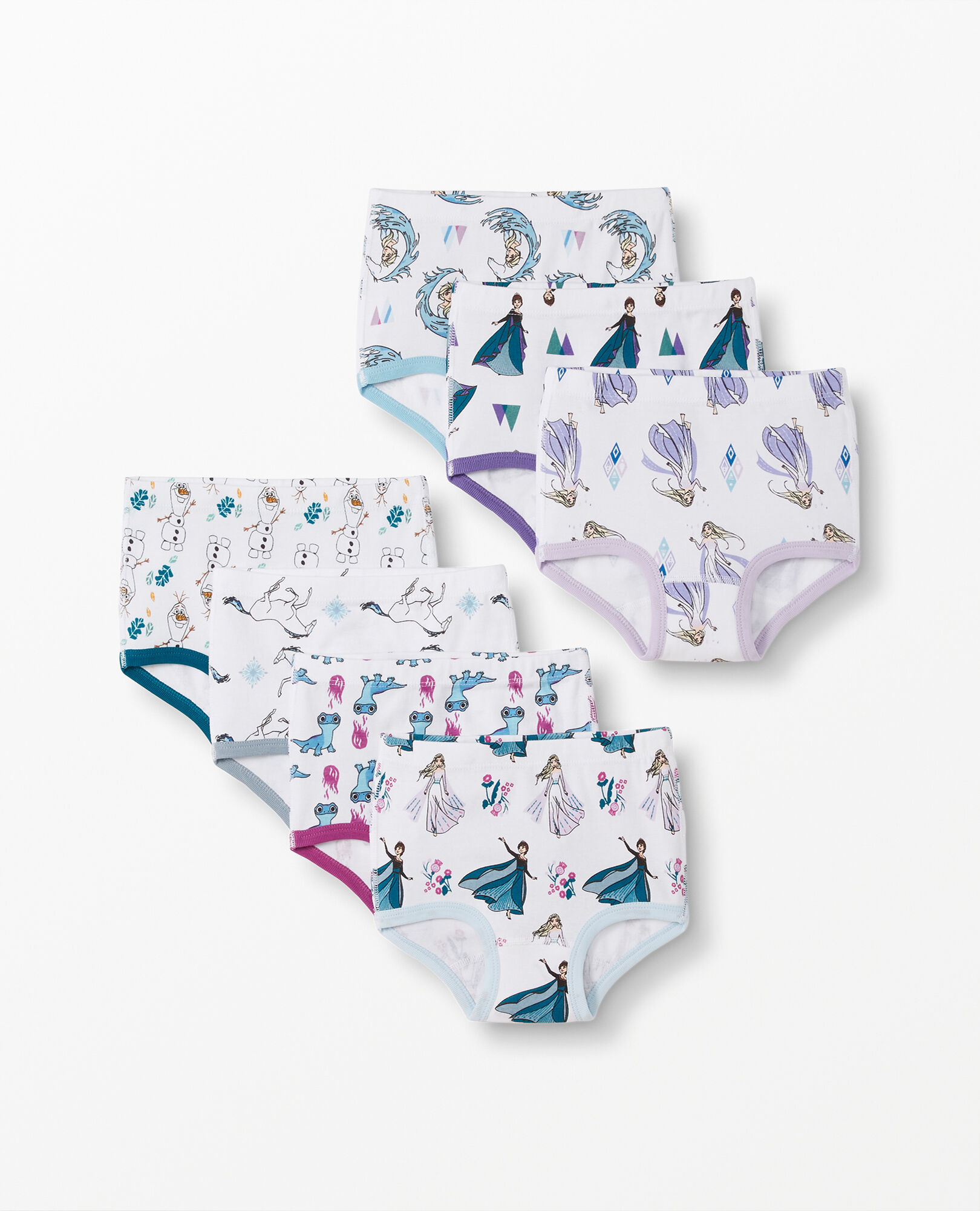 Disney Frozen 2 Classic Underwear In Organic Cotton 7 Pack
