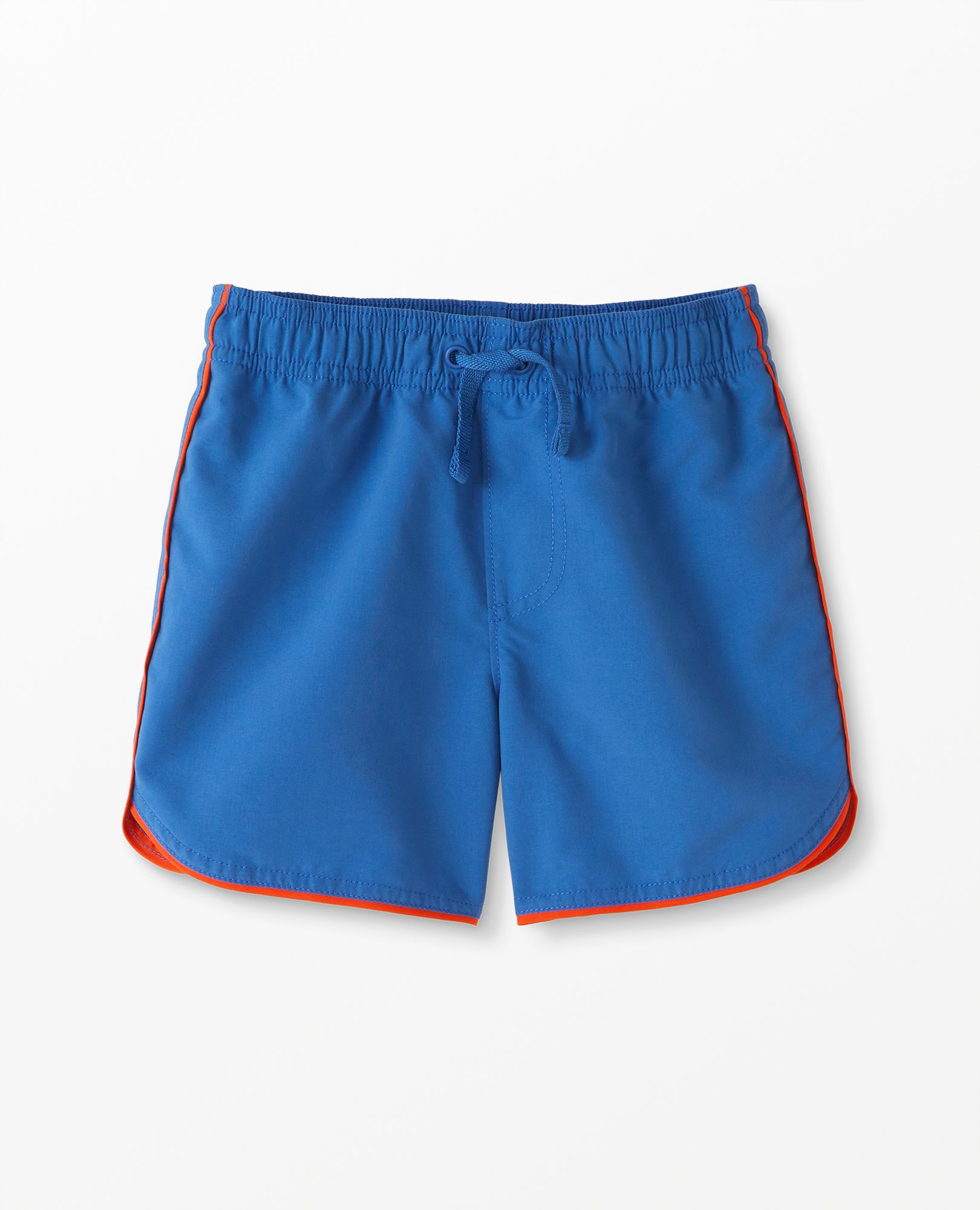 Solid Dolphin Vent Swim Trunks