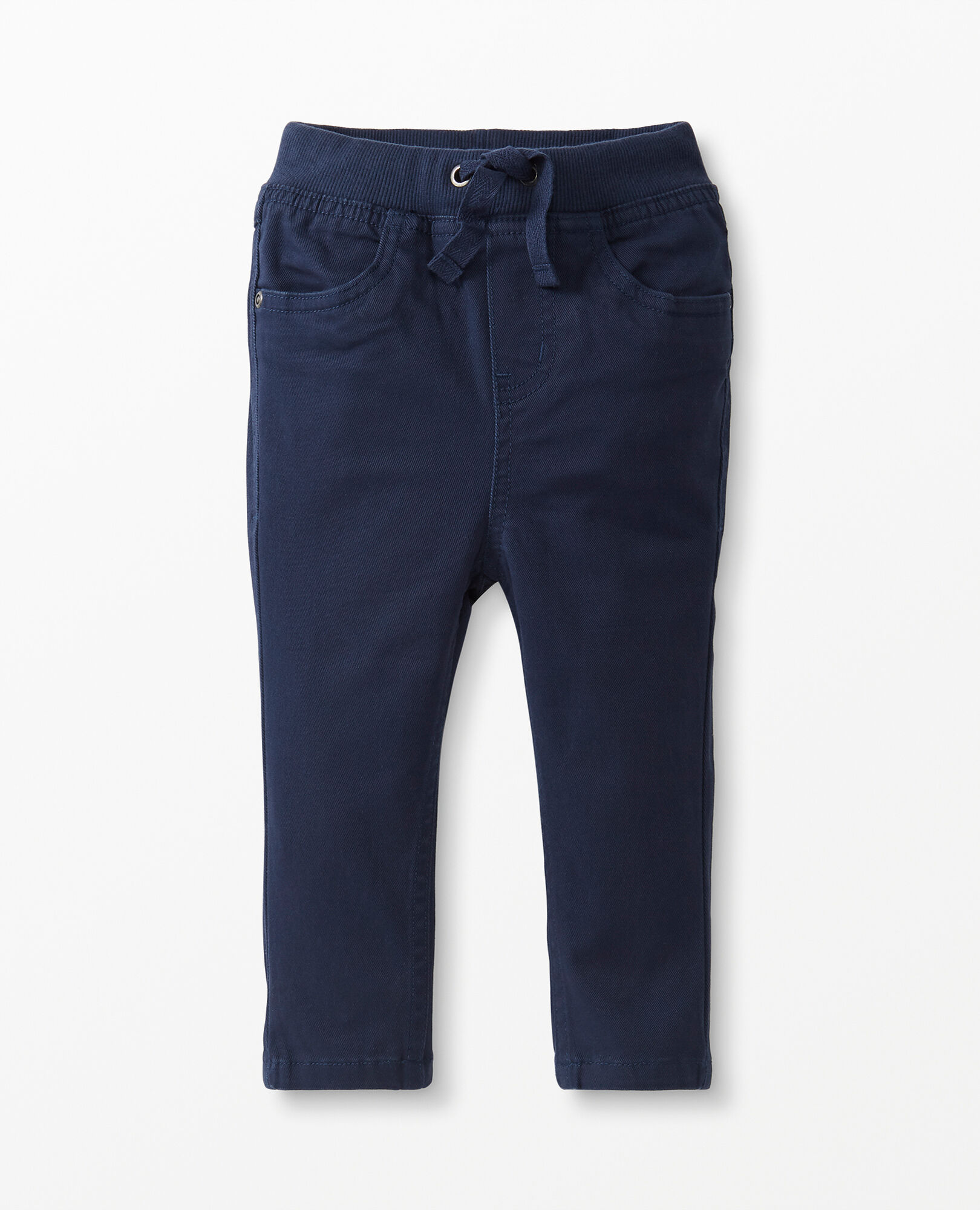 Pull-On Slim Pants In Stretch Twill