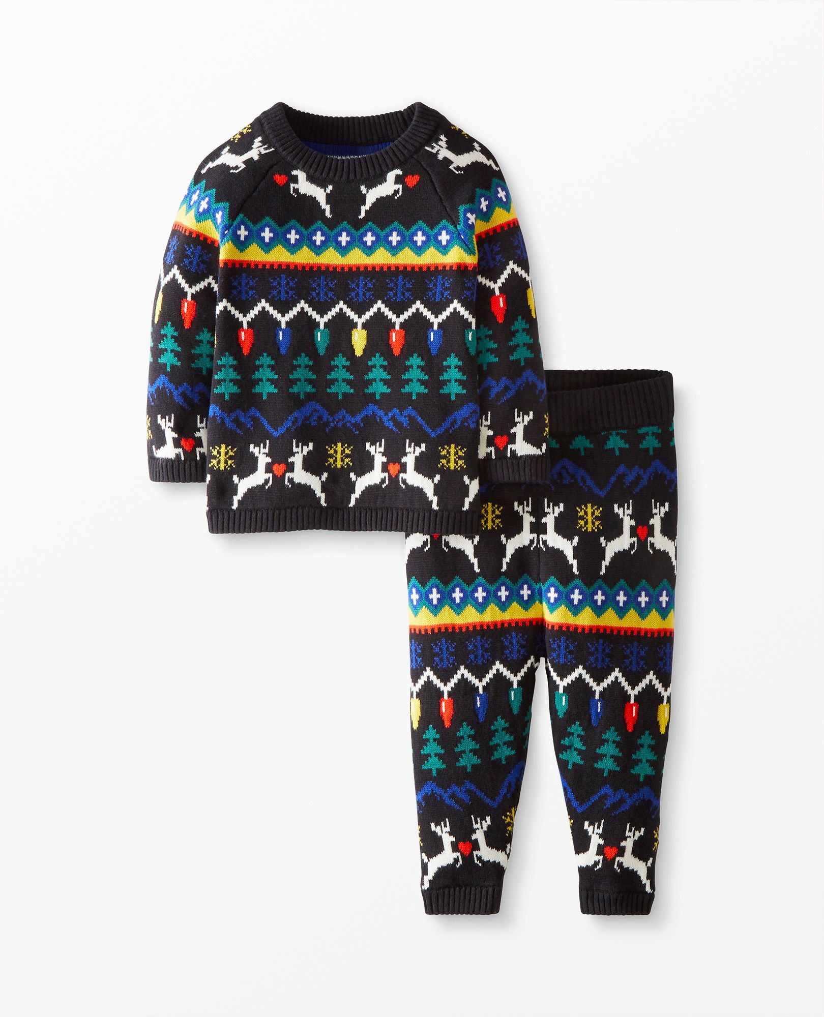 Baby Holiday Sweater Knit Top & Legging Set